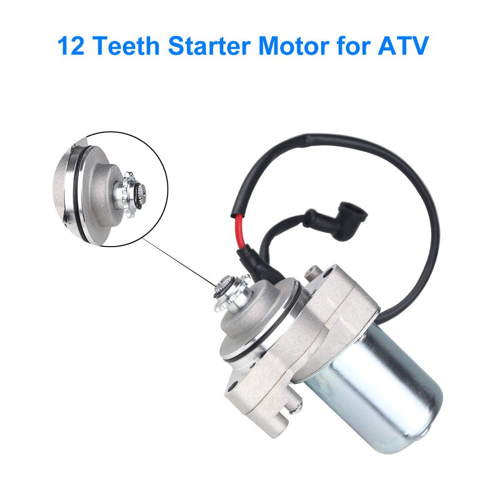 WATERWICH 3 Bolt Starter with Line Compatible with 50cc 70 cc 90cc 100cc 110cc 125cc Four Wheeler ATV Coolster 4 Chinese Pit Dir
