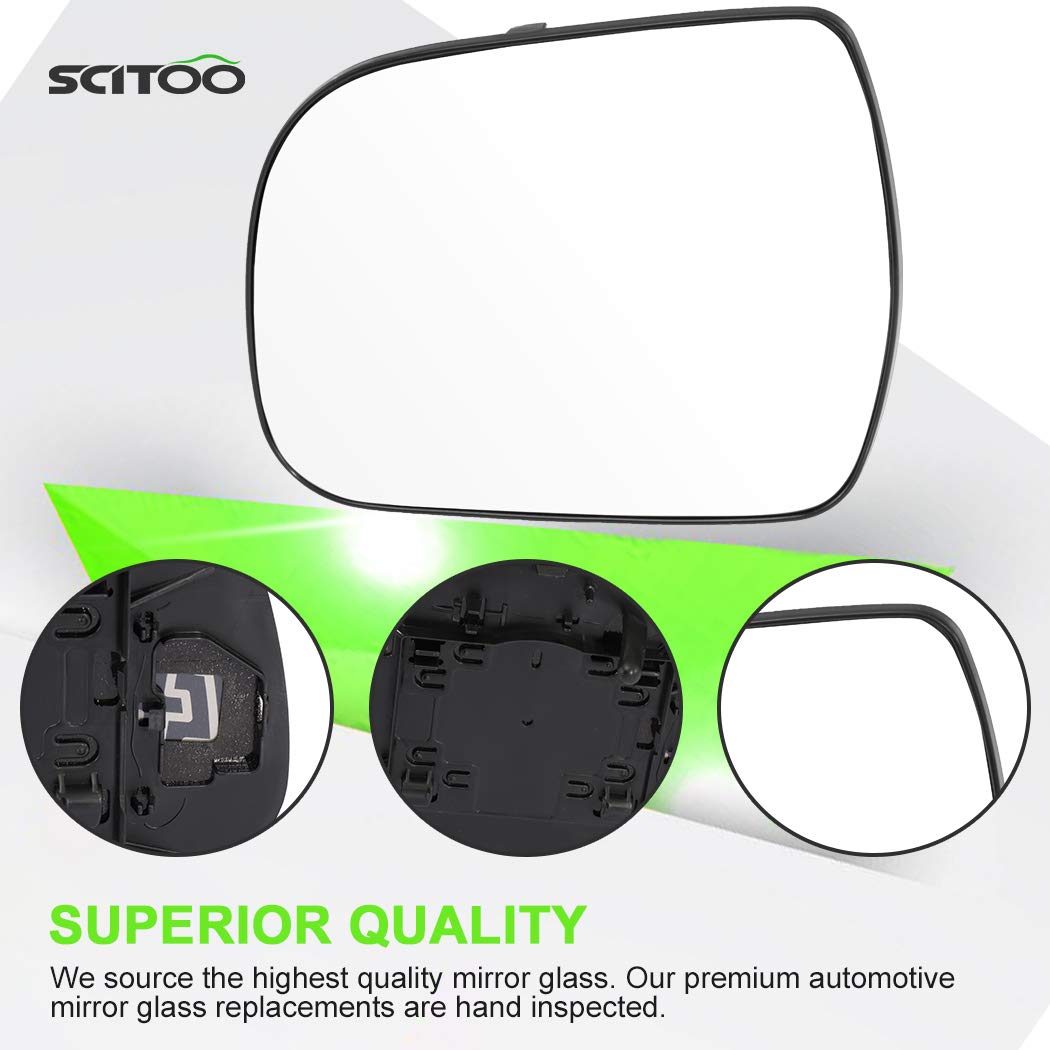 Scitoo Side View Mirror A Pair Of Mirror Glasses Door Mirror Glass Fit For Toyota Sienna 2011 2012 2013 2014 Chrome Heated