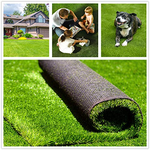 Fas Home Artificial Grass Turf 13Ftx78Ft(1014Square Ft), 138 Pile Height Realistic Synthetic Grass, Drainage Holes Indoor Outdoo