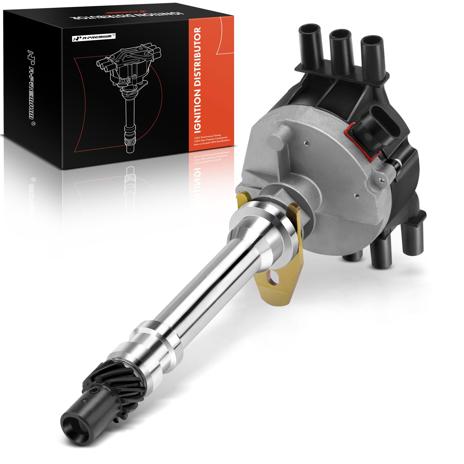 A-Premium Ignition Distributor with Cap & Rotor - Compatible with Chevy, GMC, Isuzu & Olds Vehicles - 4.3L V6 - Silverado 1500, 