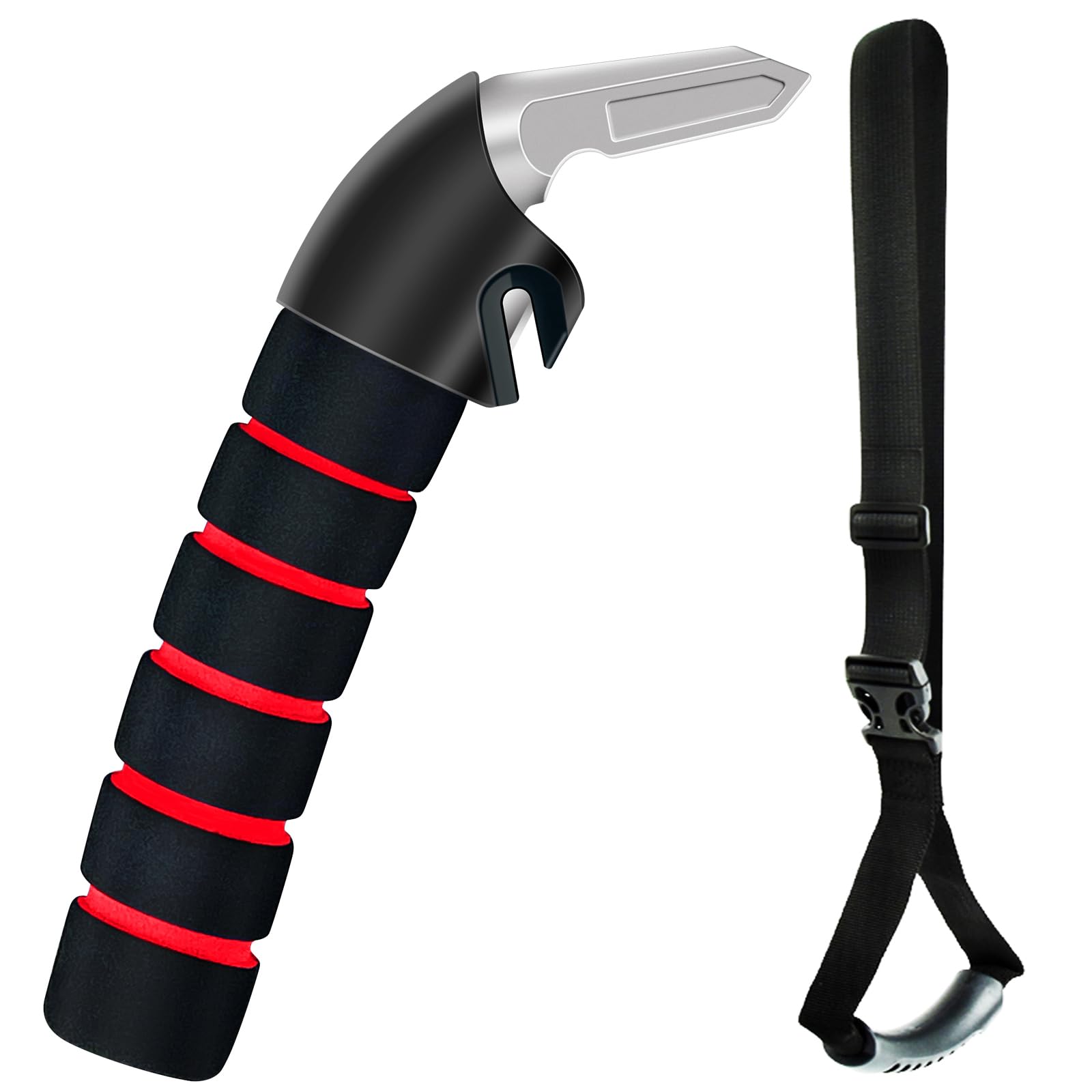 Kounatsuri Car Handle Assist For Elderly Car Door Handle Multifunction Handle Car Door Latch Handle For Seniors And Handicapped(Red)