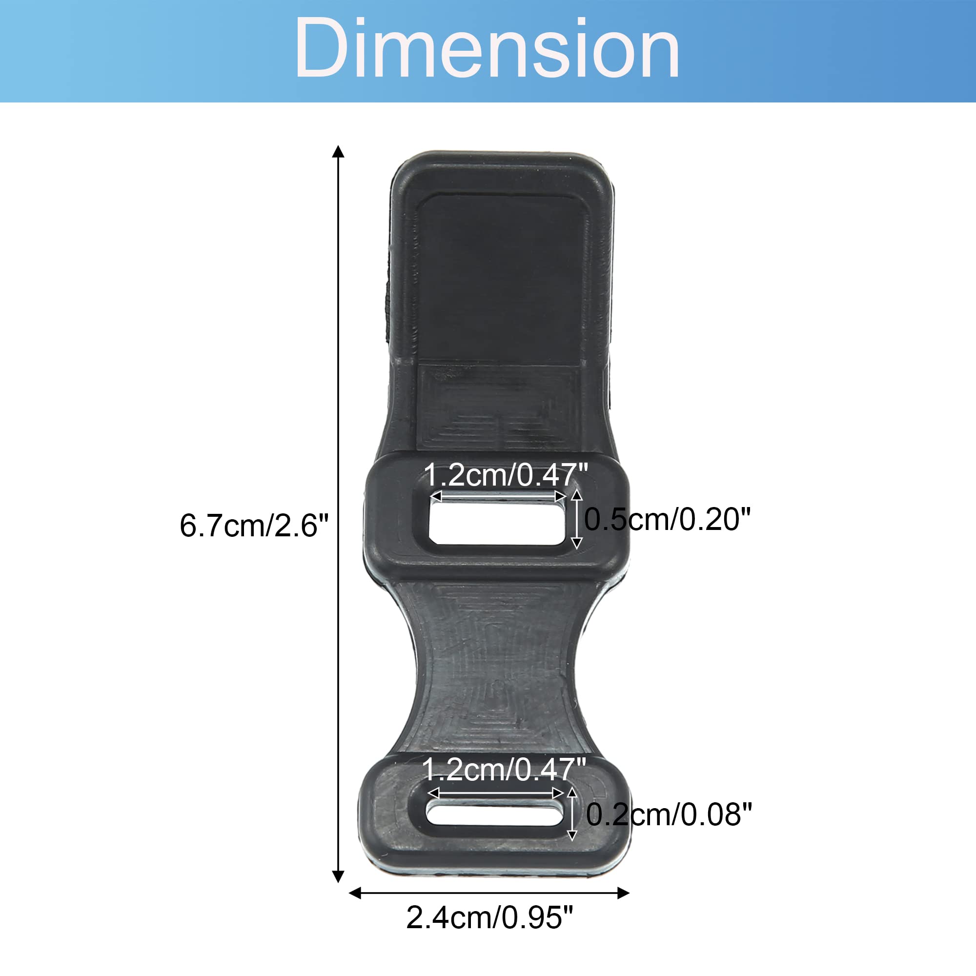 X AUTOHAUX 2 Pcs Rear Rack Door Rubber Straps Sub-Carrier Band for Honda ATC200E ATC200ES TRX200 TRX250 TRX300 TRX300FW TRX350 T