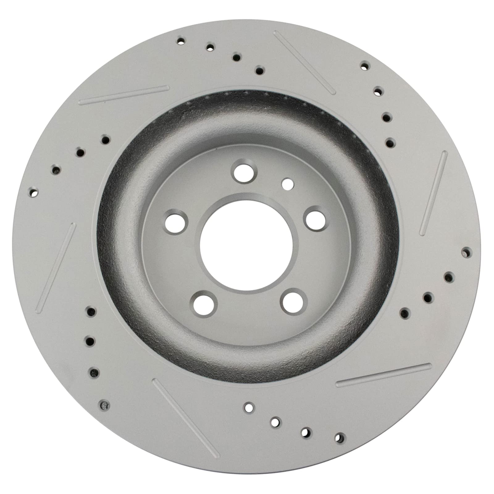 Trq Front Performance Brake Rotors Set Premium G-Coated Compatible With 2011-2014 Ford Mustang