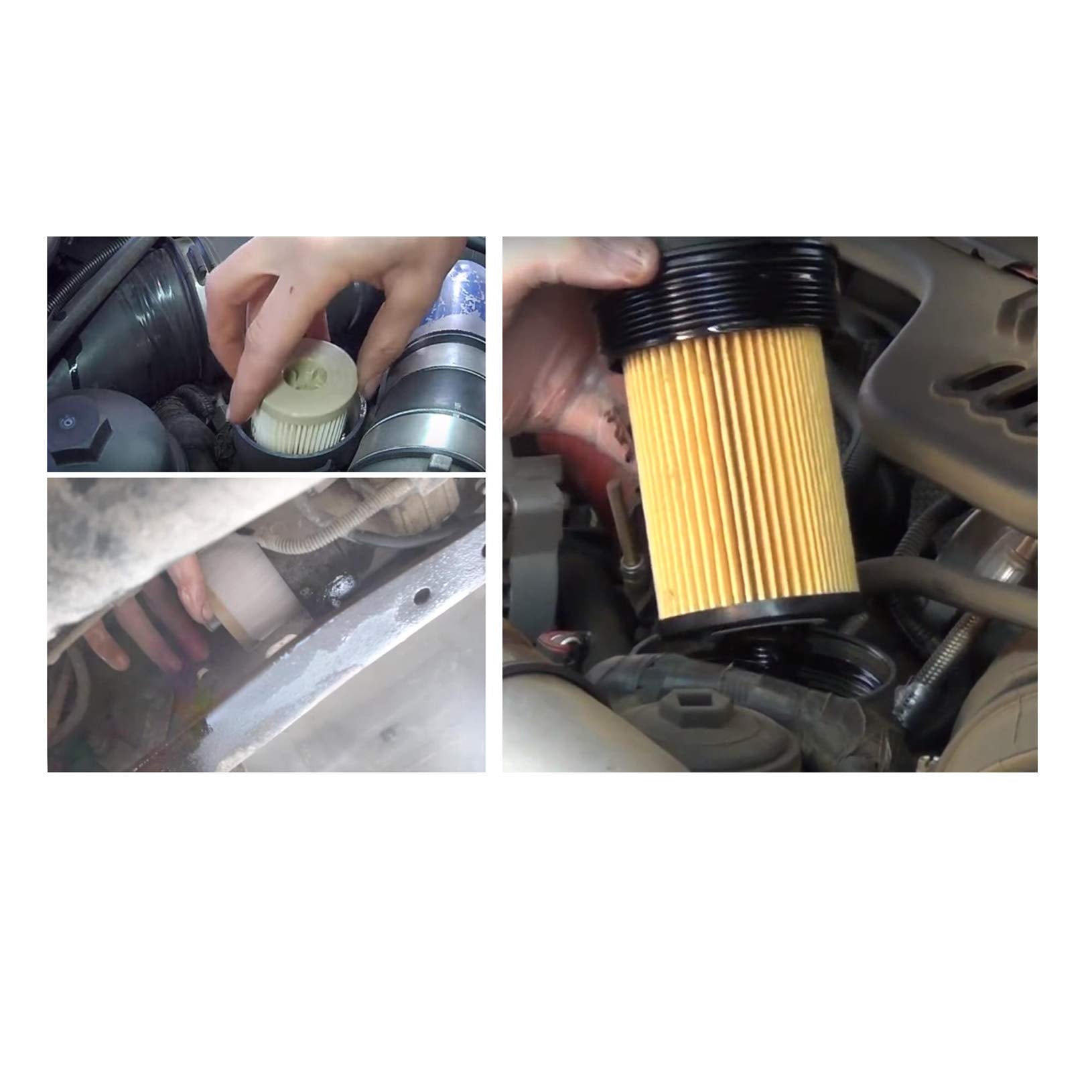 Ifjf Fd4616 Fuel Filter And Fl2016 Oil Filter Replacement For F250 F350 F450 F550 Super Duty 6.0L 2003-2007 Excursion 6.0L 2003-2005 Replaces 3C3Z-9N184-Ca 3C3Z-6731-Aa