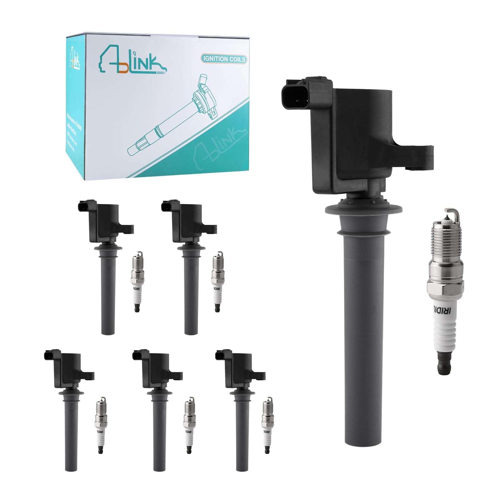 Dg513/Dg500 Ignition Coil Pack 6Pcs & Sp493 Spark Plugs (3.0L Only) For Ford Escape 2001-2008,Freestyle 2005-2007,Taurus 1999-20