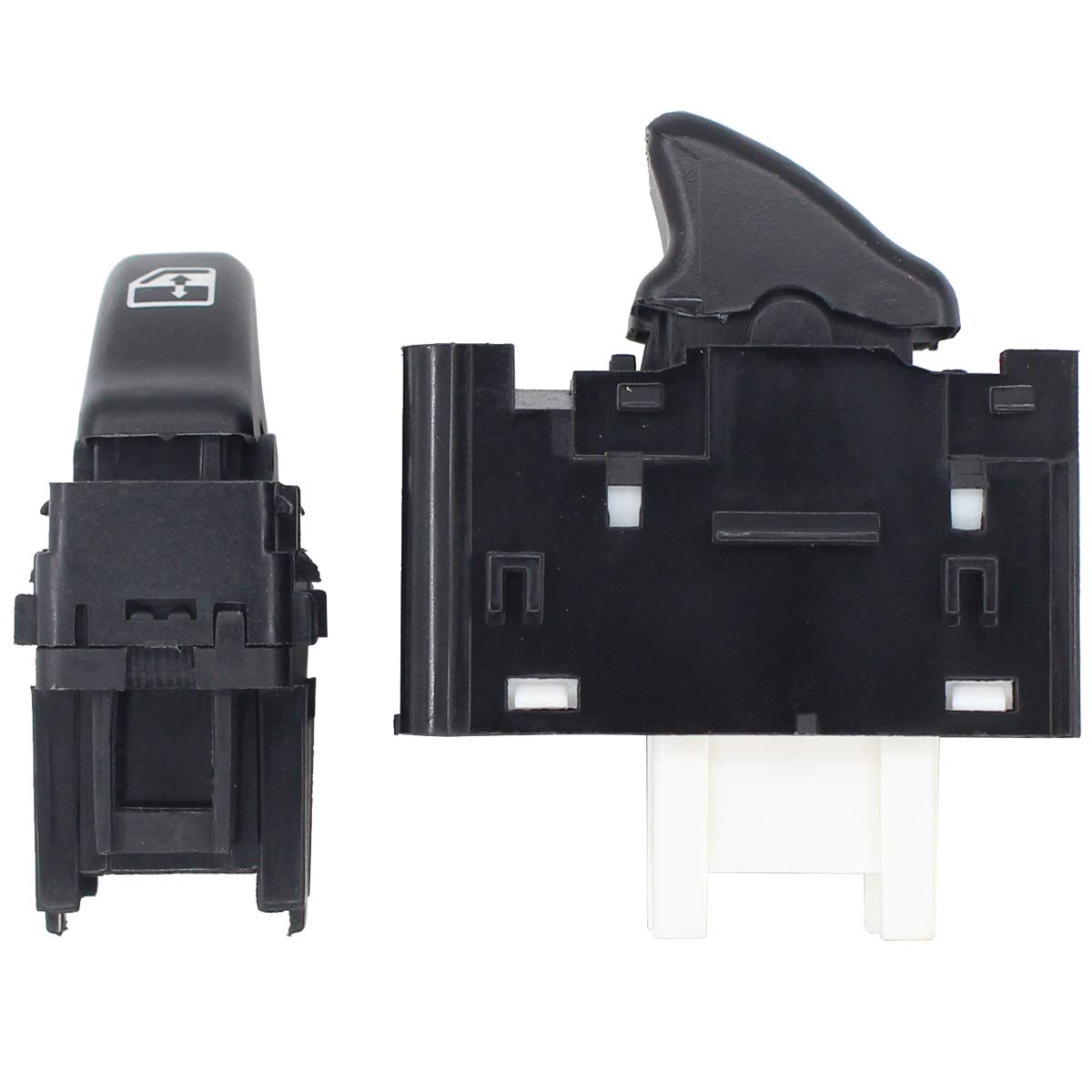 NewYall Set of 2 Front Left Driver and Right Passenger Side Door Window Switch Black for Chevrolet Venture 1997-2005 Oldsmobile