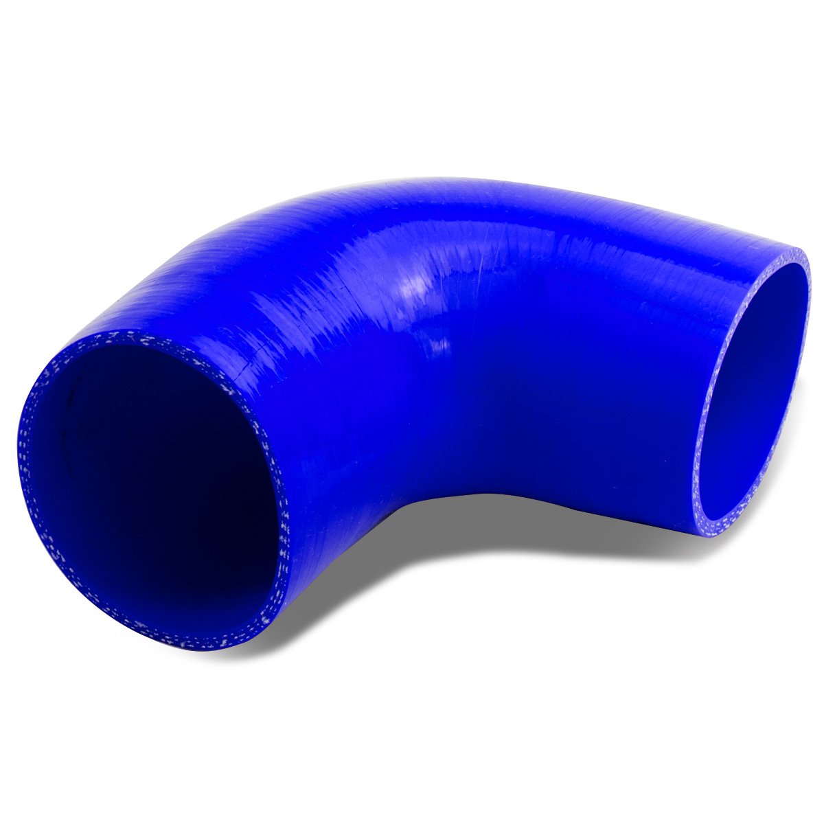 Auto Dynasty 3 Inches 90 Degree Elbow Turbo/Intercooler/Intake Piping Coupler Silicone Hose, (Blue)