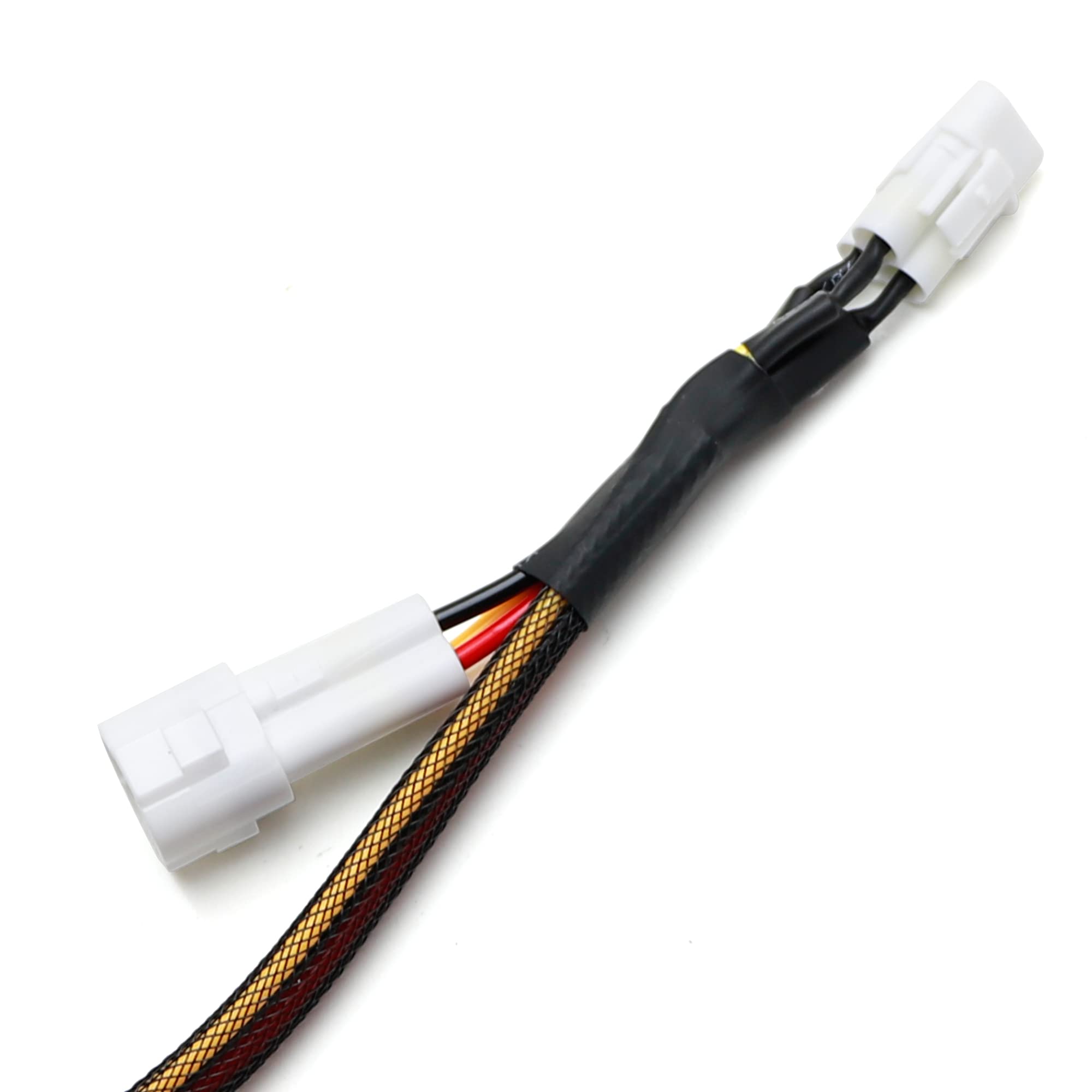 Ijdmtoy Front/Rear Light Sumitomo 3-Pin In-Line Accessory Power Harness Plug W/ 3-Way Outputs, Compatible With Yamaha Atv Utv Dirt Bike