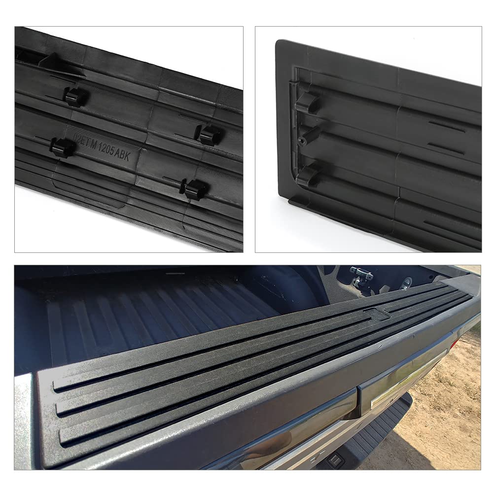 G-Plus Tailgate Cap Pad Molding Trim Compatible With Ford F150 2015-2020 W/Black Tailgate Flexible Step & W/Release Button (Not