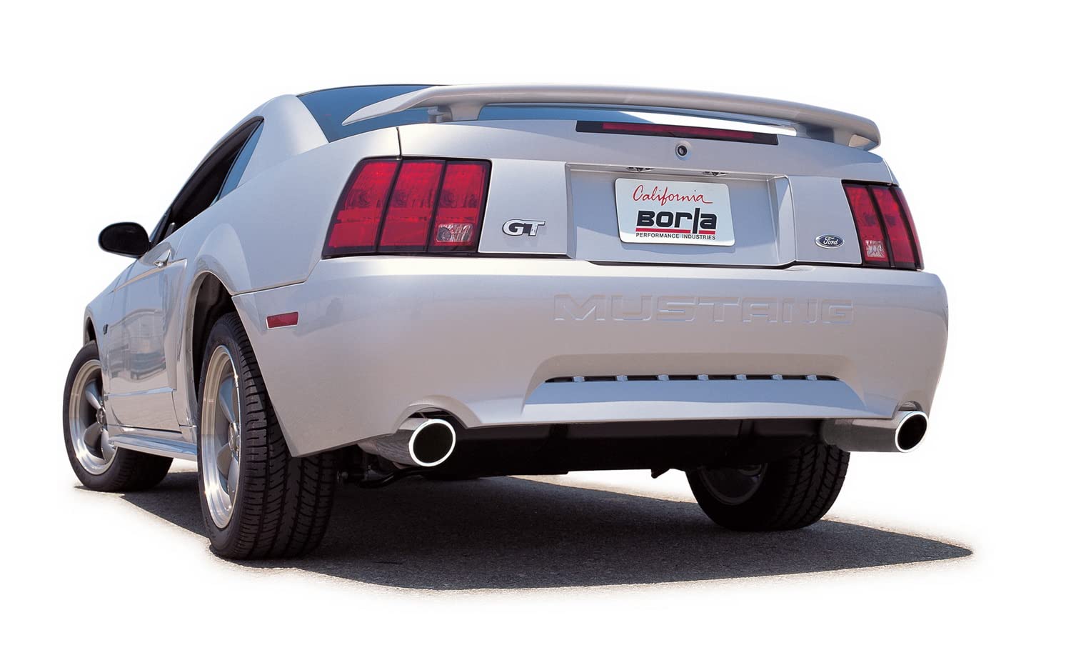 Borla 140067 Cat-Back Performance Exhaust System For 1999-2004 Ford Mustang Gt 4.6L V8 & 2003-2004 Mach 1 4.6L V8 T-304 Stainless Steel S-Type Dual Split Rear Single 4 Round Chrome Tips On Each Side