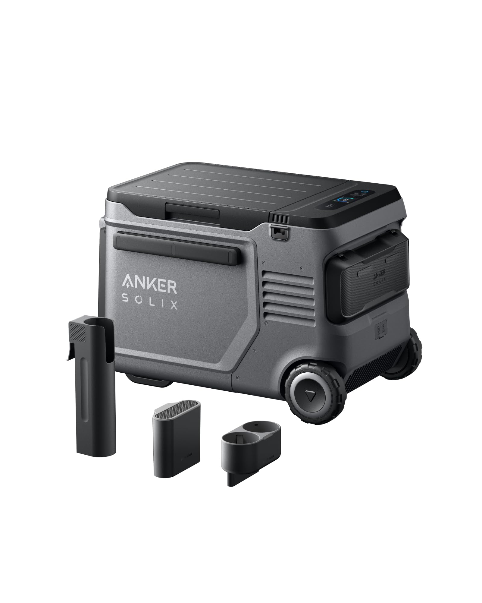 Anker SOLIX EverFrost 2 40L Cooler with Road Trip Kit, 42 qt Car Refrigerator, Electric Cooler with 288Wh Battery, Powered by AC