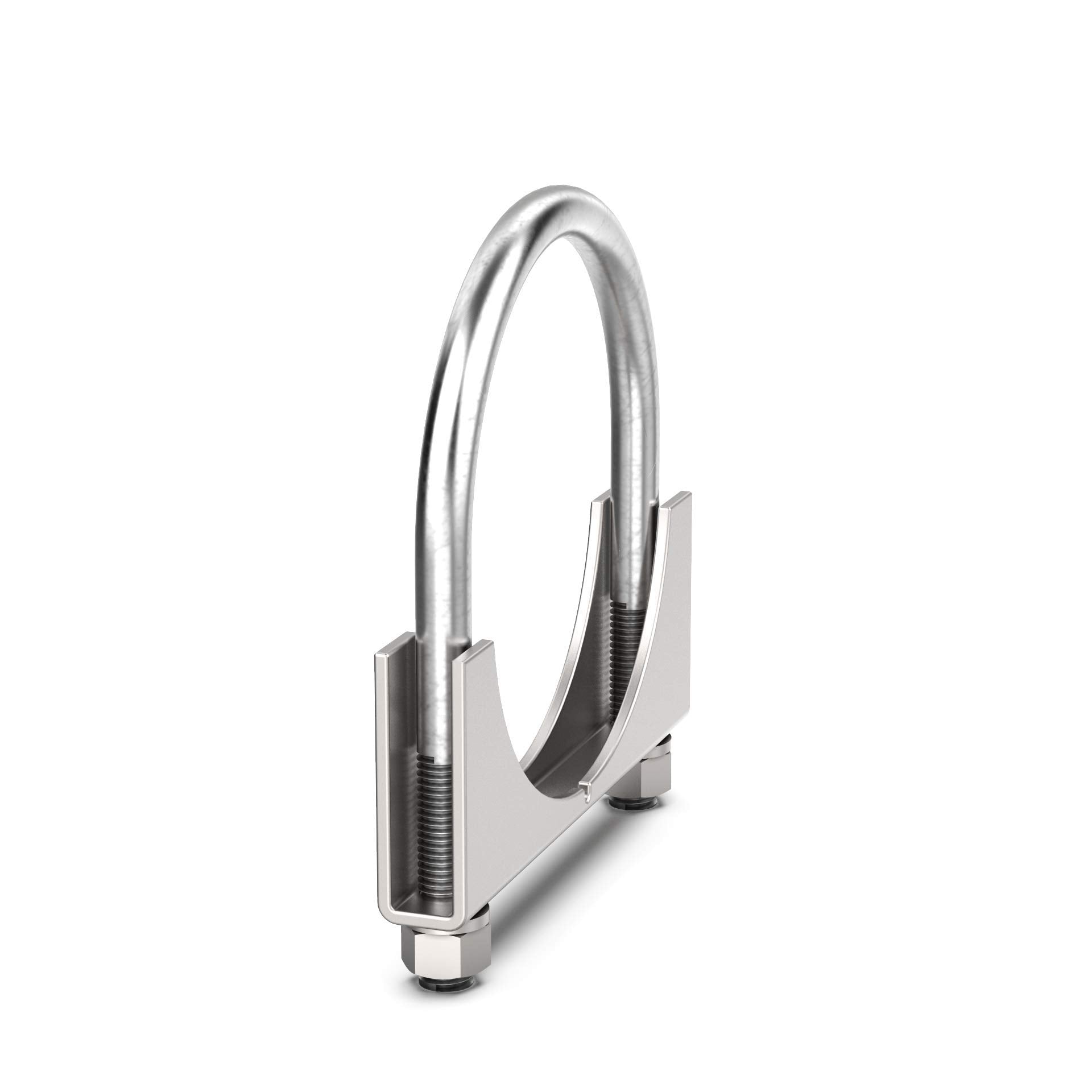 Heavy Duty Saddle Style U-Bolt Muffler Clamps With Anti-Rust Coat And Multiple Uses (2 3/4)