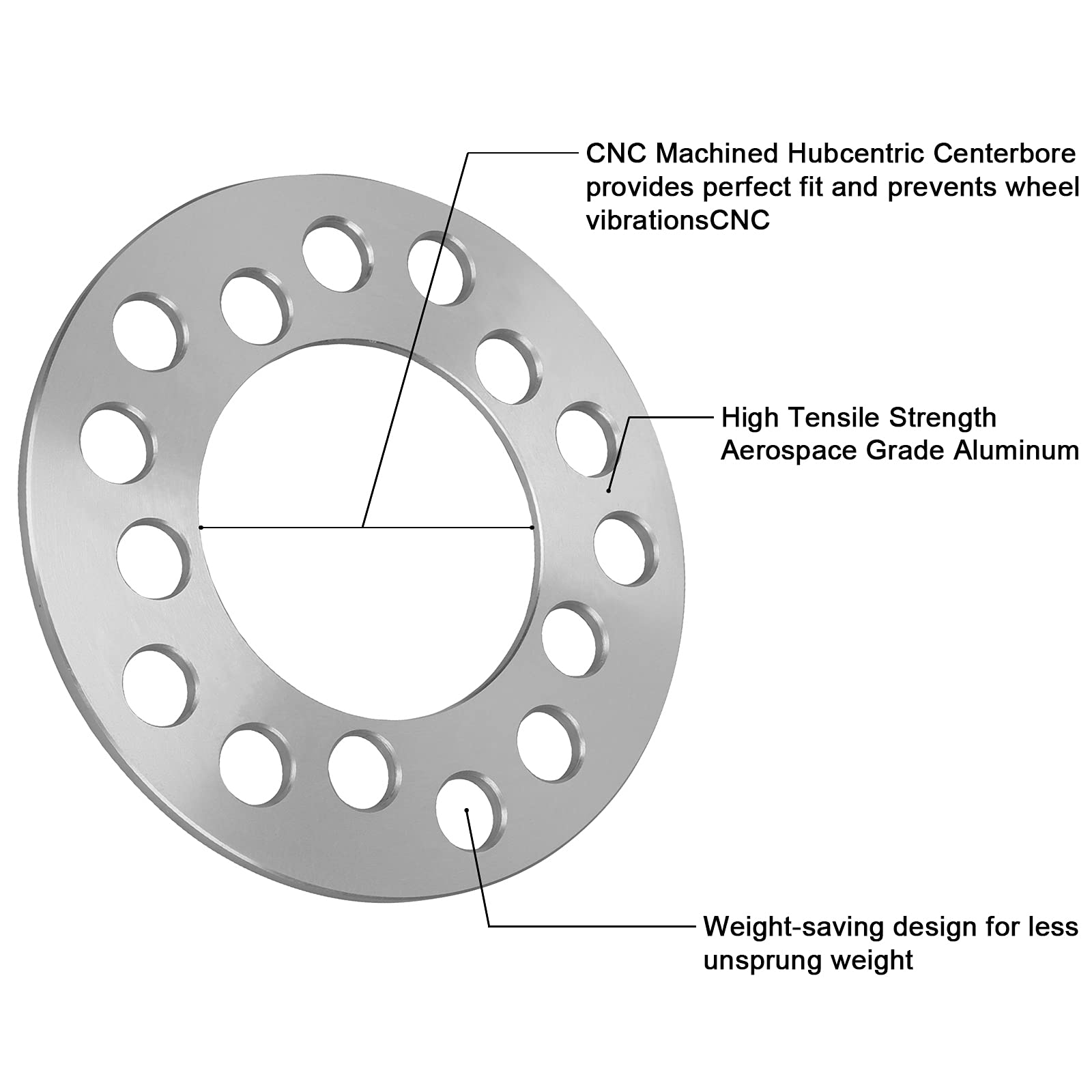 Irontek Wheel Spacers & Adapter Fit 5X100, 5X114.3, 5X120, 5X4.5 3/16''(5Mm) Thickness 4Pcs Id:78Mm For Acura 01-03 Cl, 91-95 Le