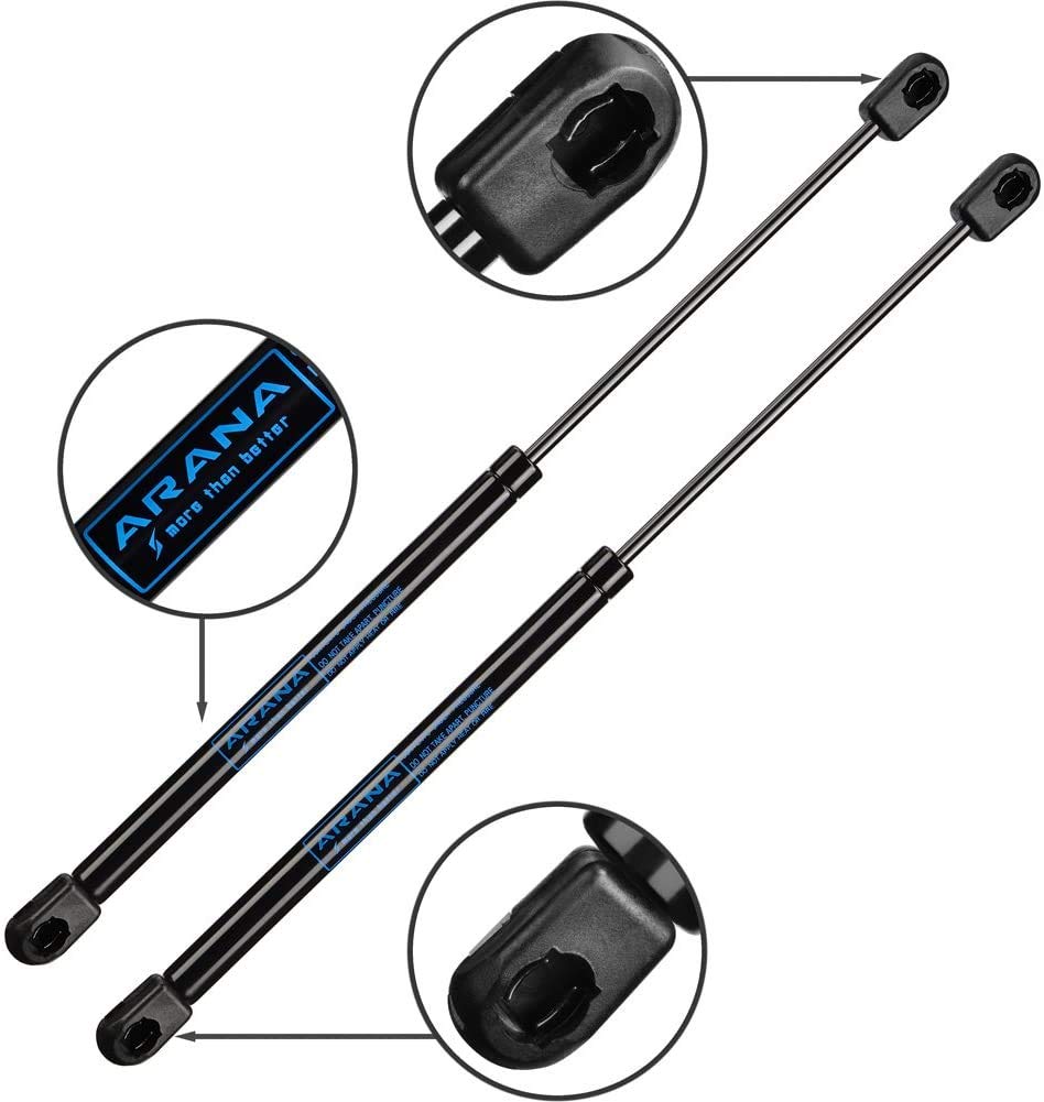 Arana 17 Inch 28 Lbs Gas Struts C16-02622 17.5Inch Spring Shocks For Truck Cap Topper Camper Shell Window Glass C1602622, 2Pcs Set