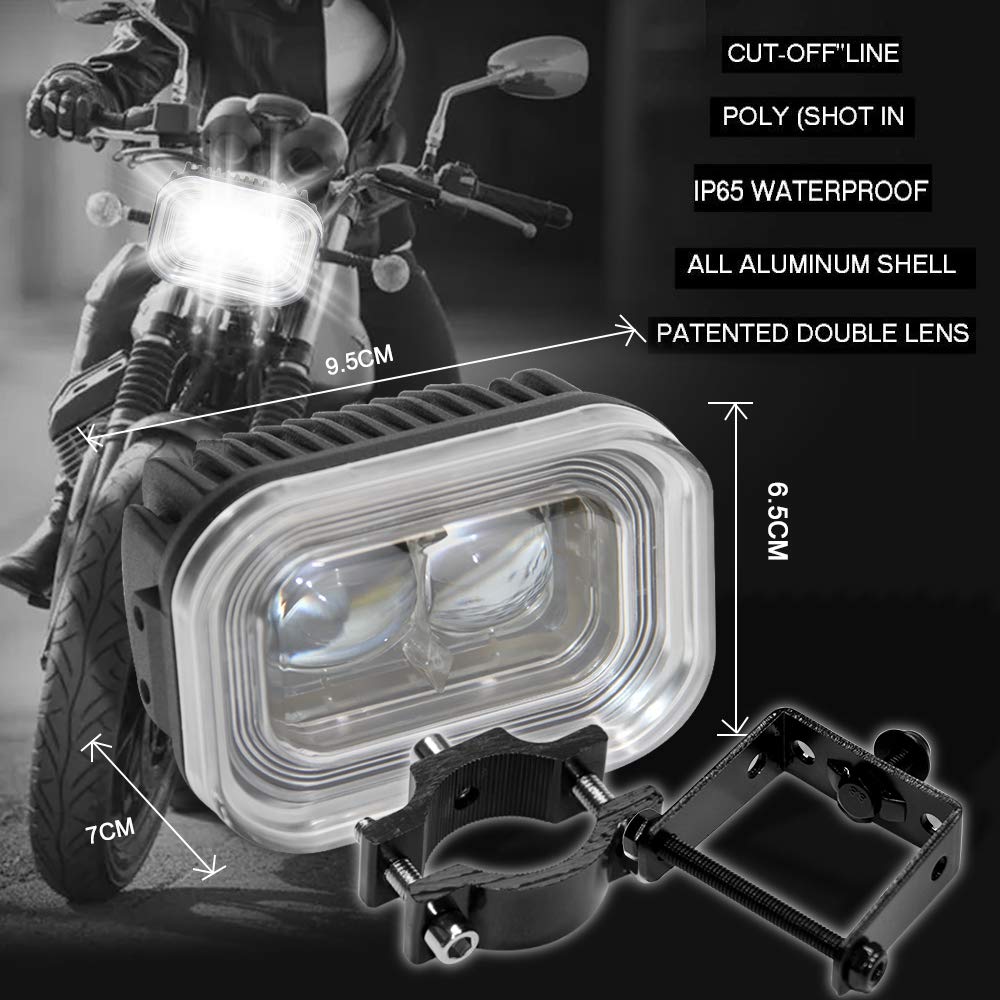 Opl5 4 Inch Universal Motorcycle Led Driving Lights Running Lights Led Work Light Bar White Hi/Lo Beam Motorcycle Lights For Mot
