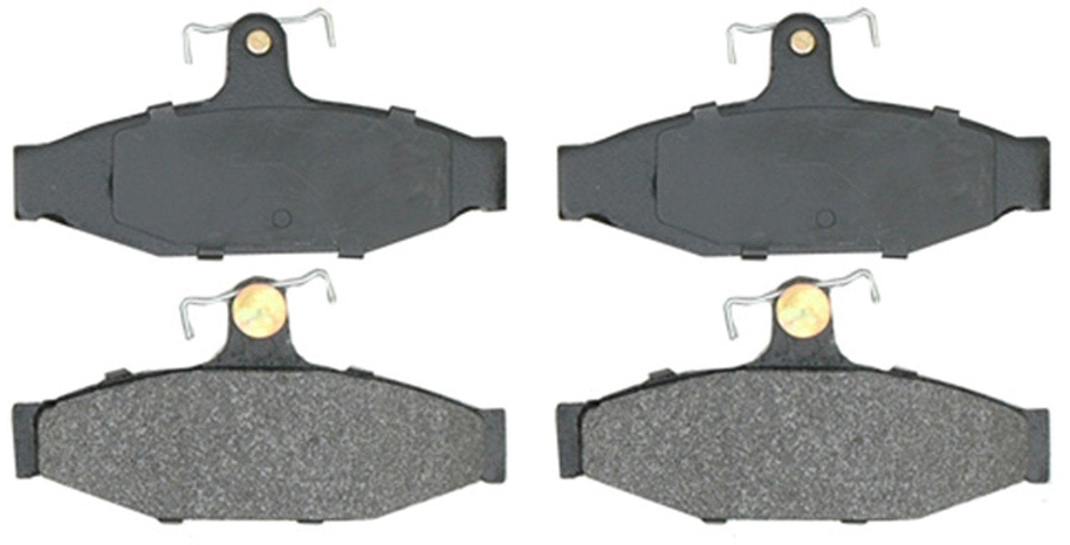 ACDelco Silver 14D413MH Semi-Metallic Rear Disc Brake Pad Set with Hardware