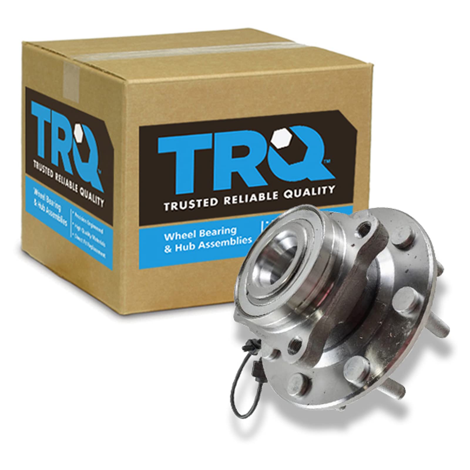 Trq Front Wheel Bearing & Hub Assembly With Abs Sensor Compatible With 2001-2006 Chevrolet Silverado 3500 2007 Silverado 3500 Cl