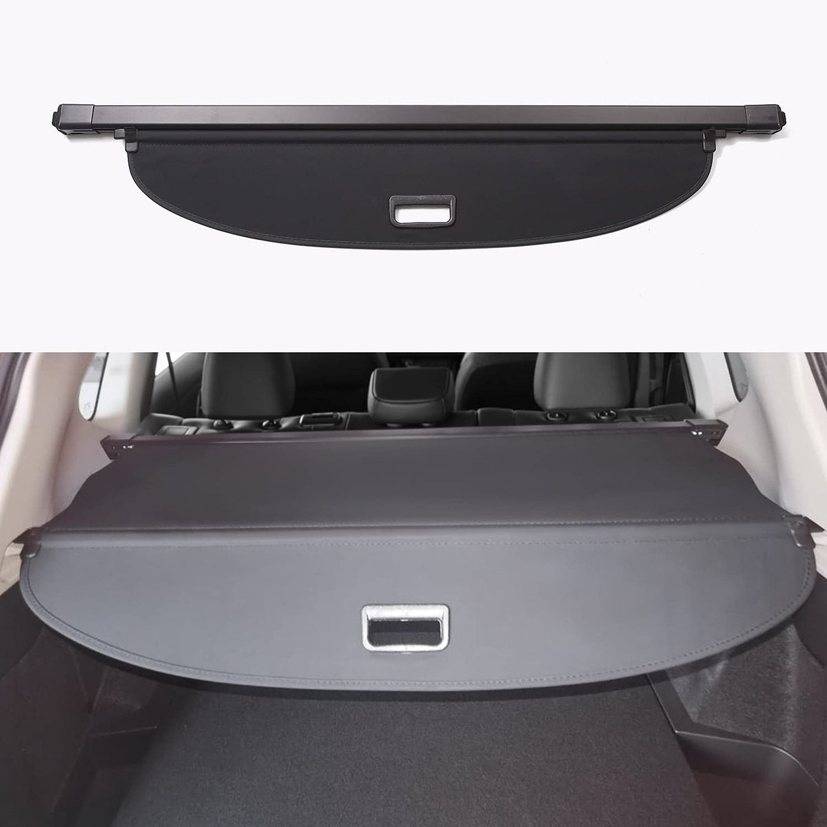 Xipoo Cargo Cover Compatible with 2021-2023 Nissan Rogue Cargo Cover Retractable Trunk Cover Anti Theft Shield Shade Replacement