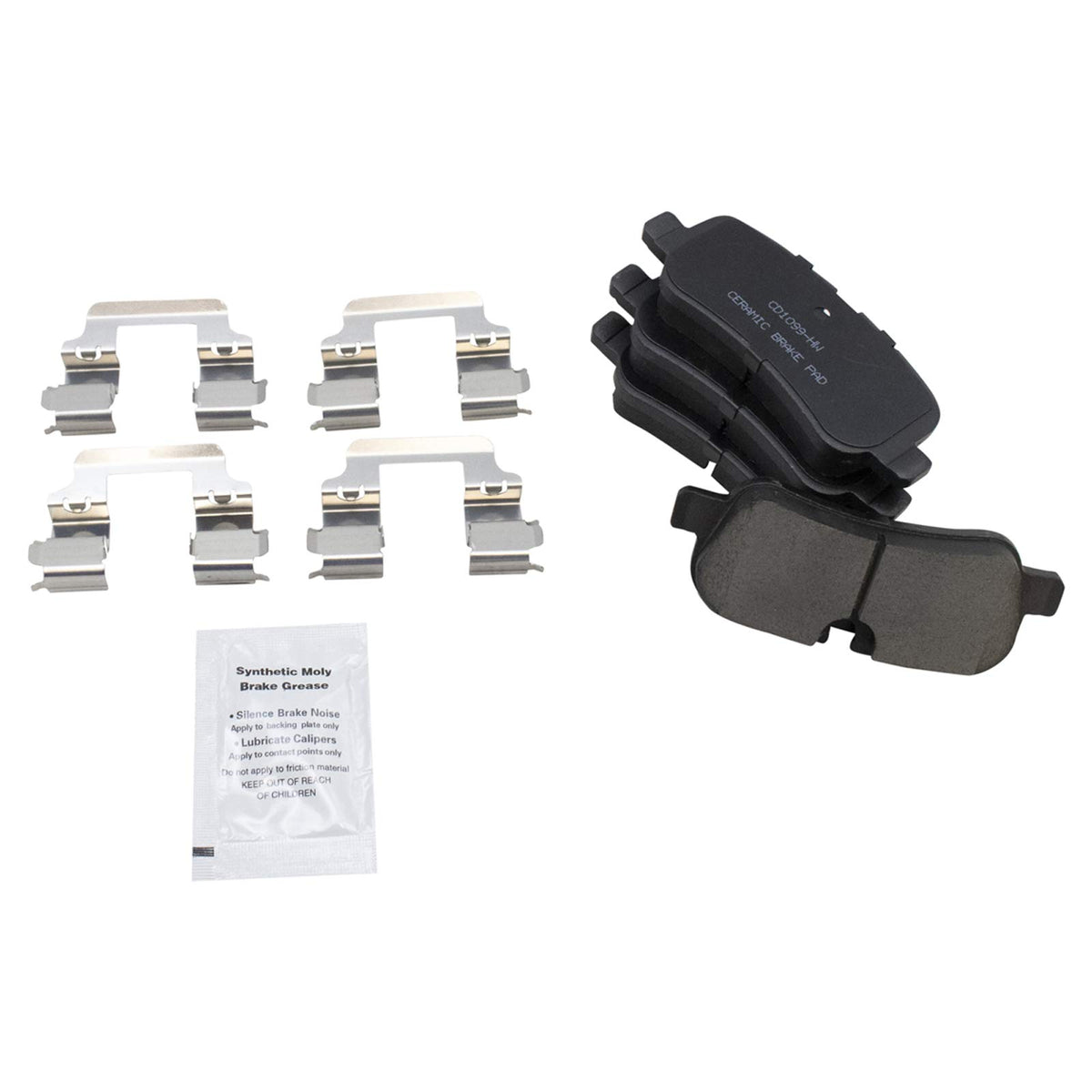 TRQ Rear Brake Pads Ceramic Compatible with 2005-2009 Land Rover LR3 2010-2016 LR4 2006-2009 Range Rover Range Rover Sport