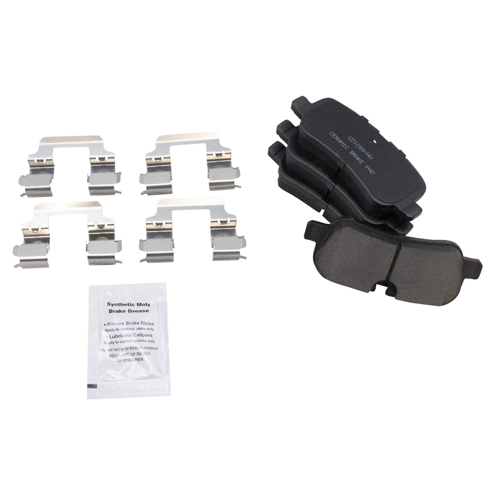 TRQ Rear Brake Pad & Rotor Kit Brake Pads Brake Rotor Ceramic Compatible with 2006-2009 Land Rover Range Rover