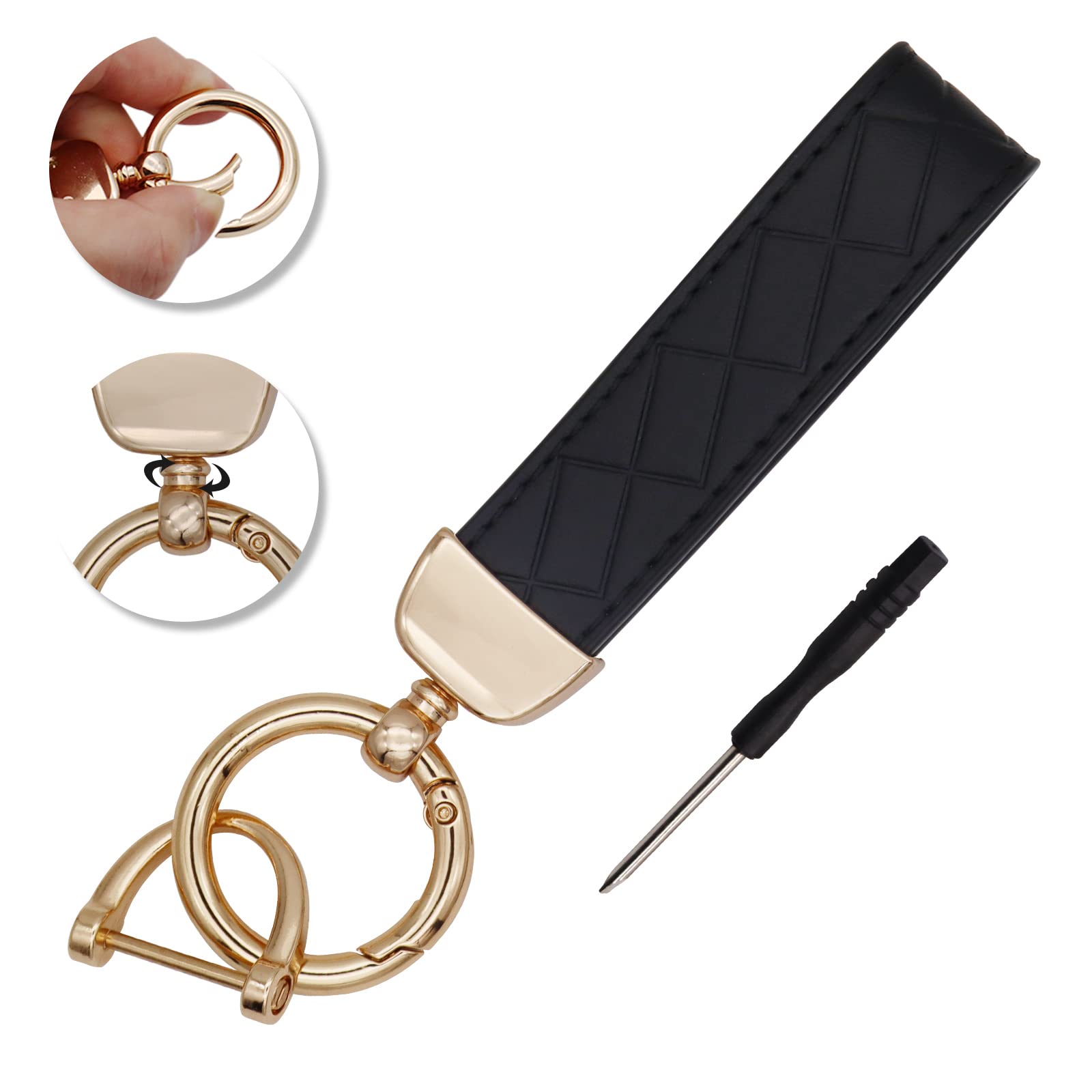 SUNCARACCL for Nissan Key Fob Cover with Leather Keychain, Soft TPU Full Cover Protection Key Case for Altima Maxima Rogue Armad