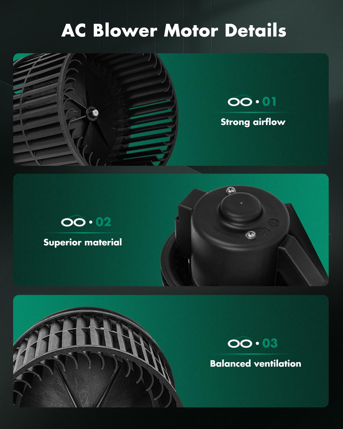 Scitoo Hvac Blower Motor With Fan Cage Fit For 2001-2002 For Saturn L100,2001-2003 For Saturn L200,2001-2005 For Saturn L300,200