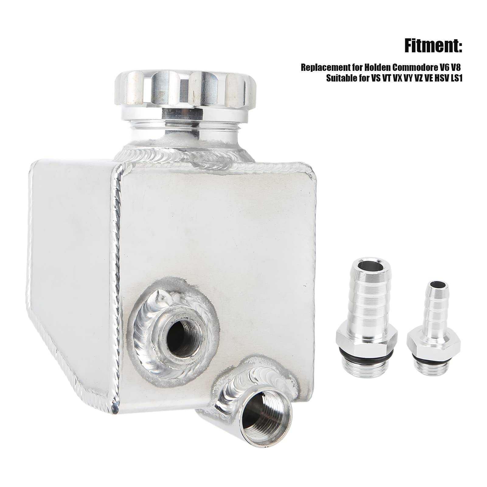 Car Power Steering Reservoir, Aluminium Alloy Stable Performance Power Steering Reservoir Replacement for V6 V8