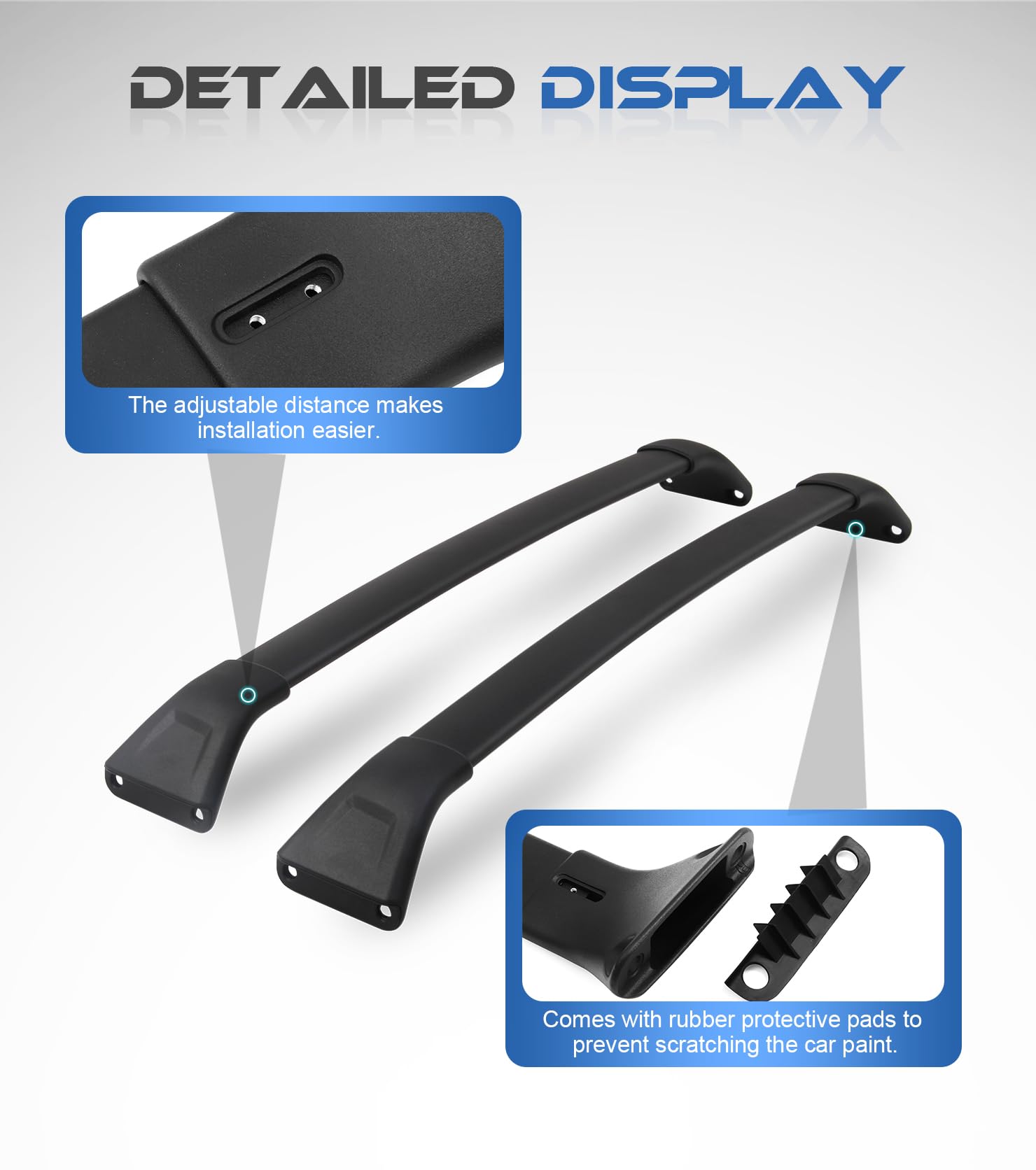 Snixwoo Roof Rails & Cross Bars For Mazda Cx5 Cx-5, Easy Installation, No Drilling Required, Complete Set In Sleek Black (2017-2025)