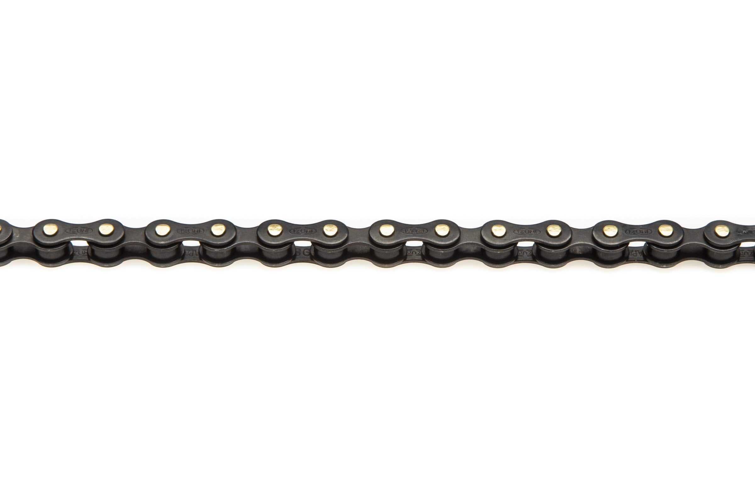 Izumi 1/2 × 1/8 Es410Jb/Jb 116 Link Single Speed Chain, All Jet Black