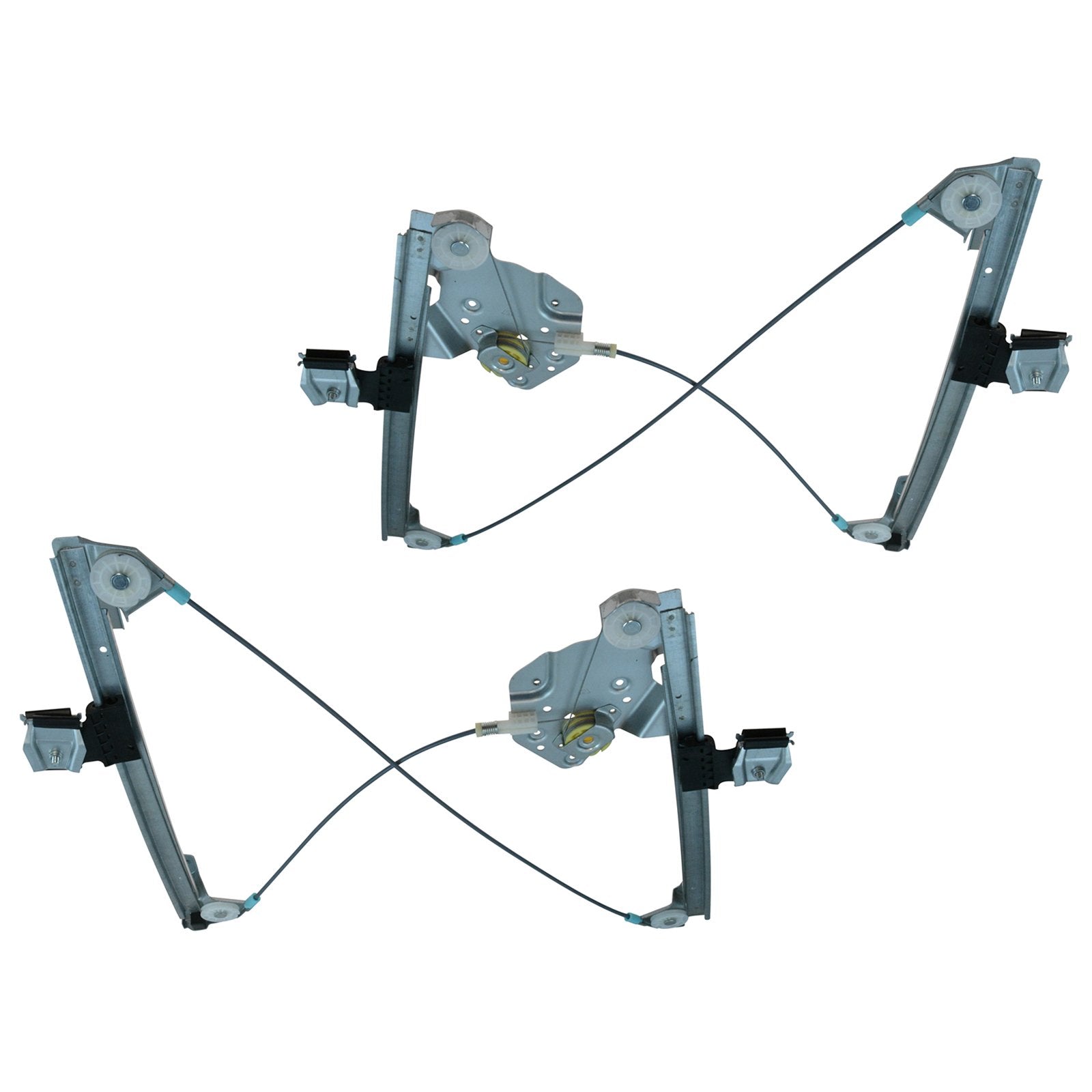 Trq Front Power Window Regulator Set Compatible With 2003-2007 Cadillac Cts
