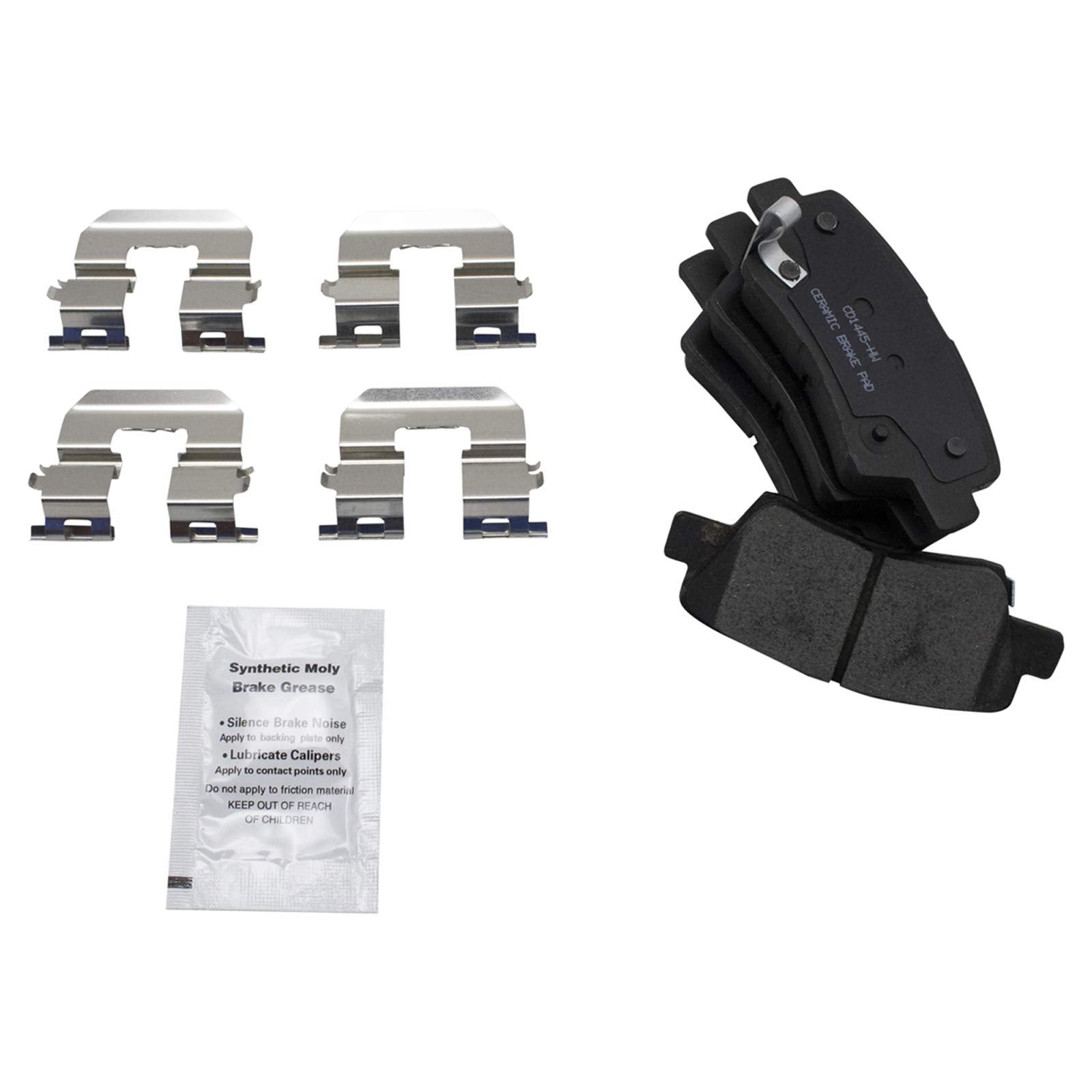 Trq Front And Rear Brake Pad & Rotor Kit Brake Pads Brake Rotor Ceramic Compatible With 2011-2015 Hyundai Sonata 2012-2015 Kia O