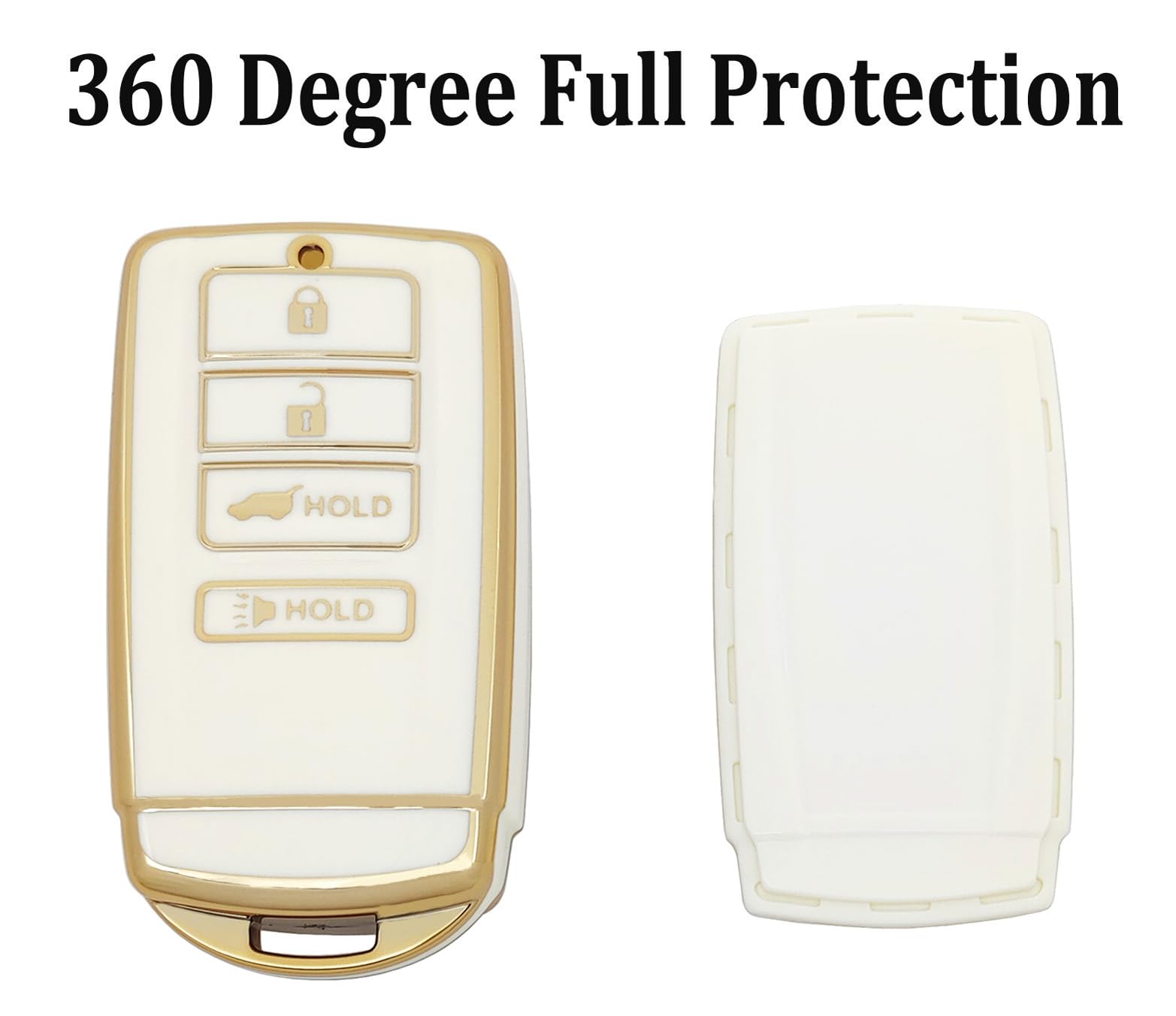 Arruweer Soft Tpu Key Fob Case Holder Protector Key Fob Cover Compatiable With Acura Cdx Rdx Rlx Nsx Tlx Tlx-L Accessories With