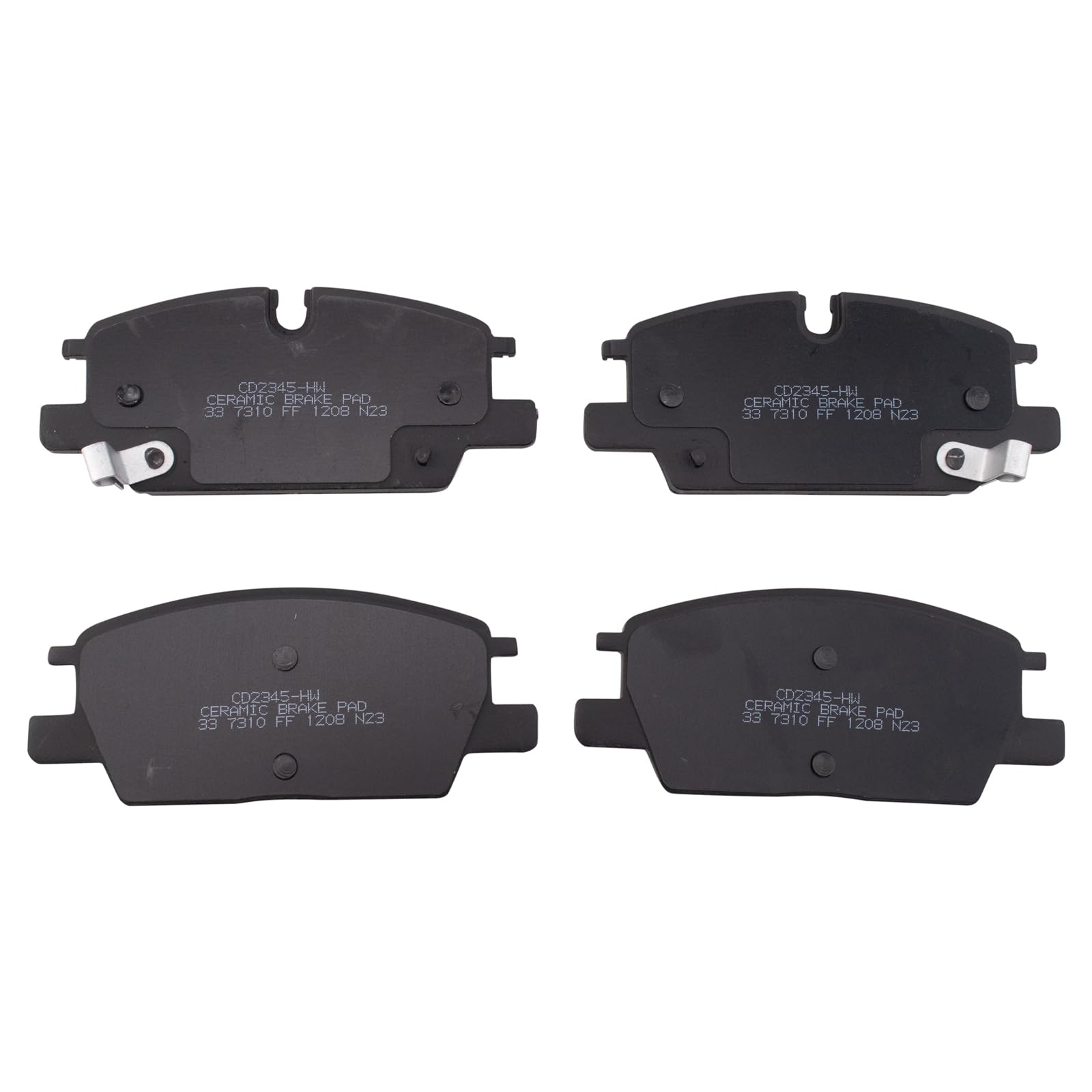 TRQ Front Brake Pads Ceramic Compatible with 2021-2022 Cadillac CT4 2021-2023 Chevrolet Equinox 2020-2023 Malibu GMC Terrain