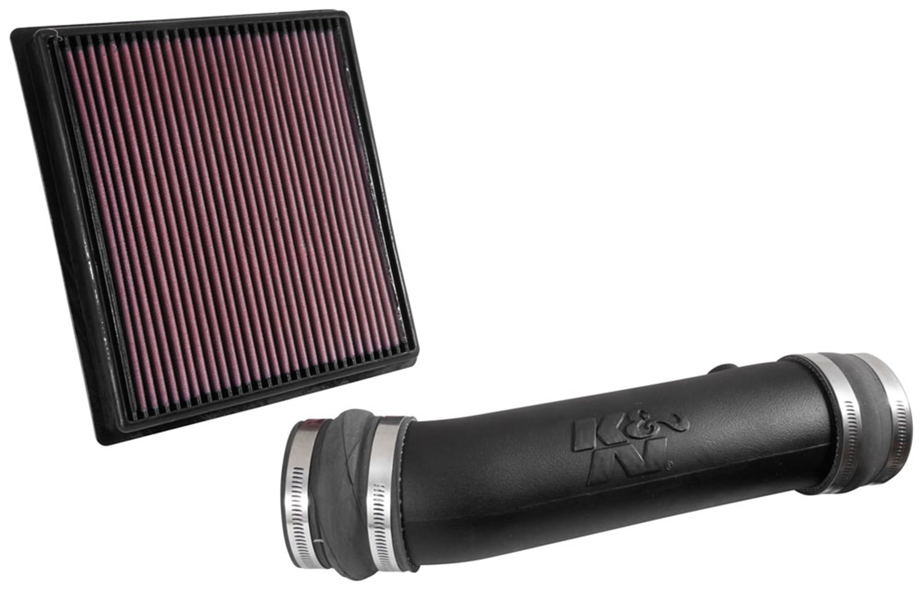 K&N Cold Air Intake System: High-Flow Air Filter, Increase Performance & Towing: Compatible With 2016-2023 Toyota Tacoma, 57-903