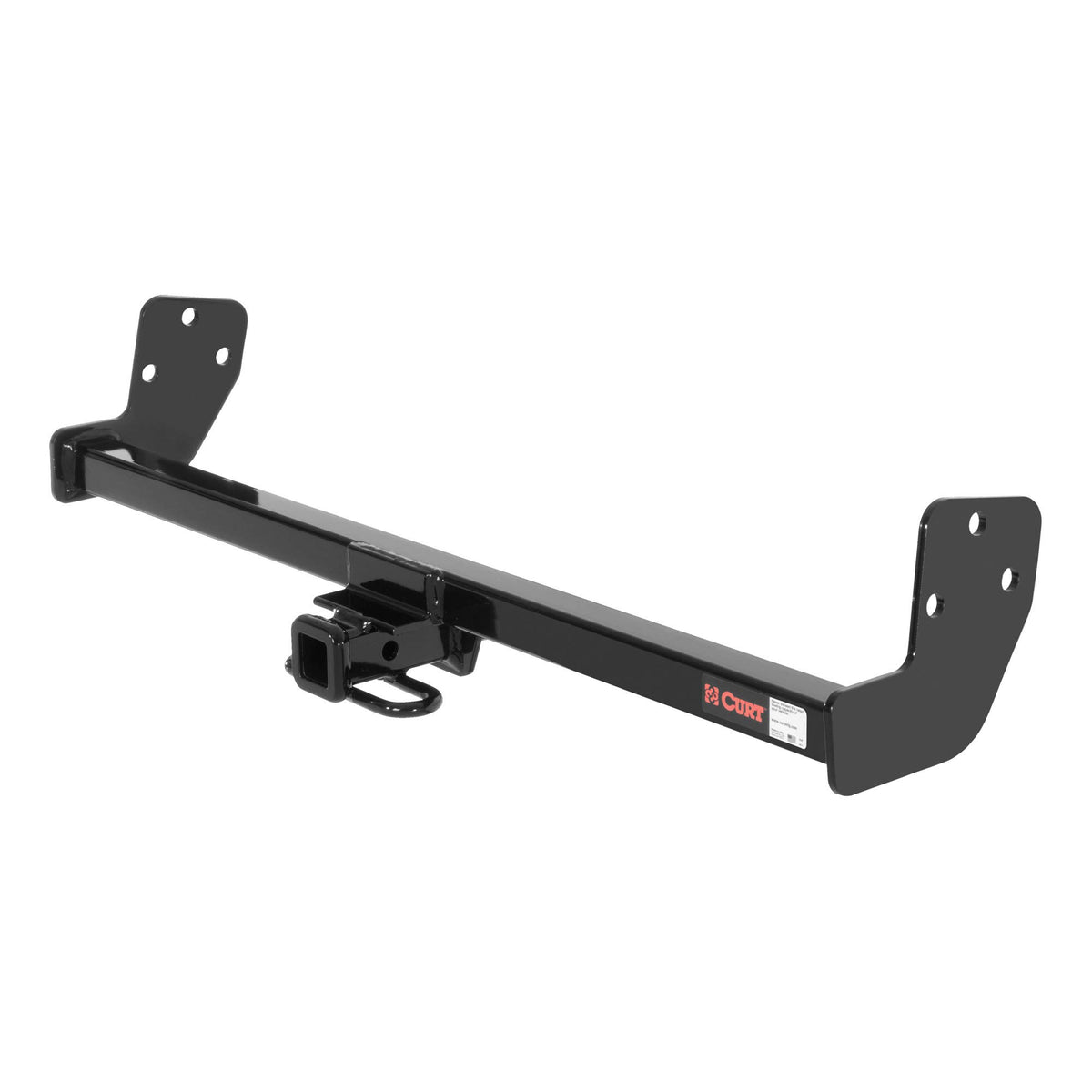 CURT 11181 Class 1 Trailer Hitch, 1-1/4-Inch Receiver, Fits Select Chevrolet Prizm, Geo Prizm, Toyota Corolla, GLOSS BLACK POWDE
