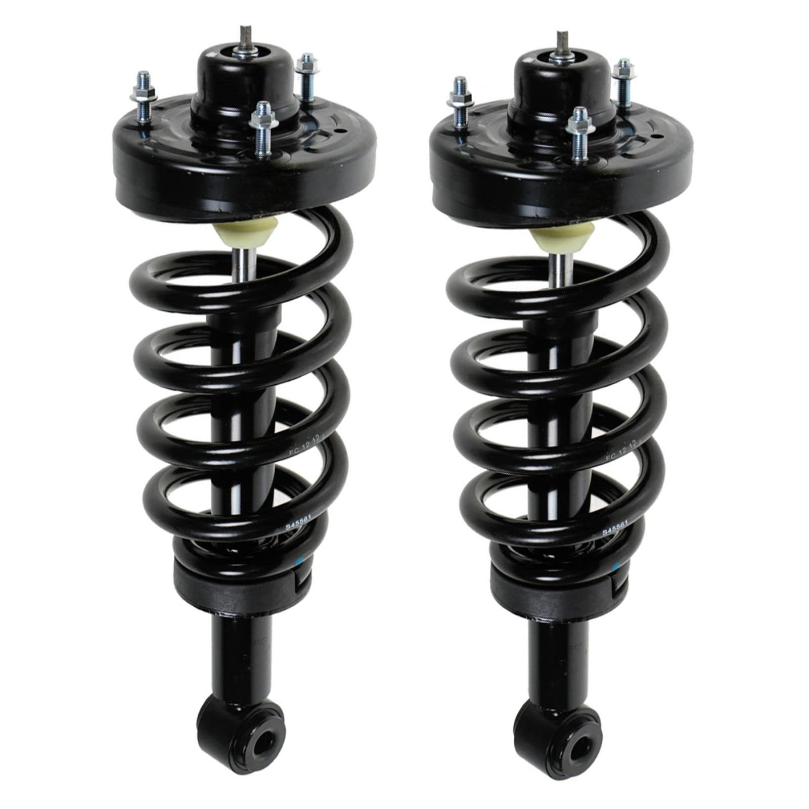 Trq Rear Strut & Coil Spring Assembly Set Driver & Passenger Sides Compatible With 07-17 Ford Expedition Lincoln Navigator
