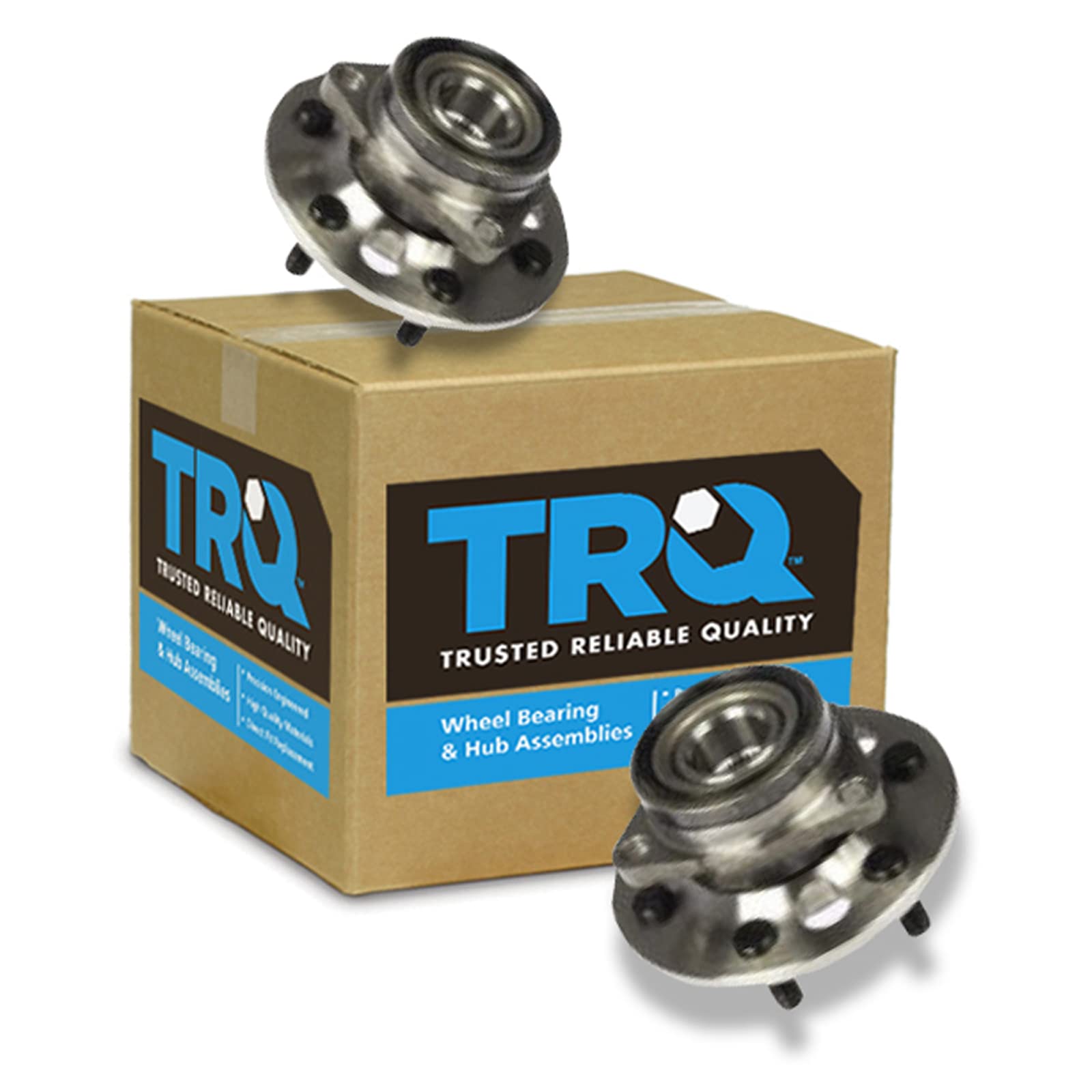 Trq Front Wheel Hub Bearings Assembly Set Compatible With 1988-1991 Chevrolet K1500 Gmc
