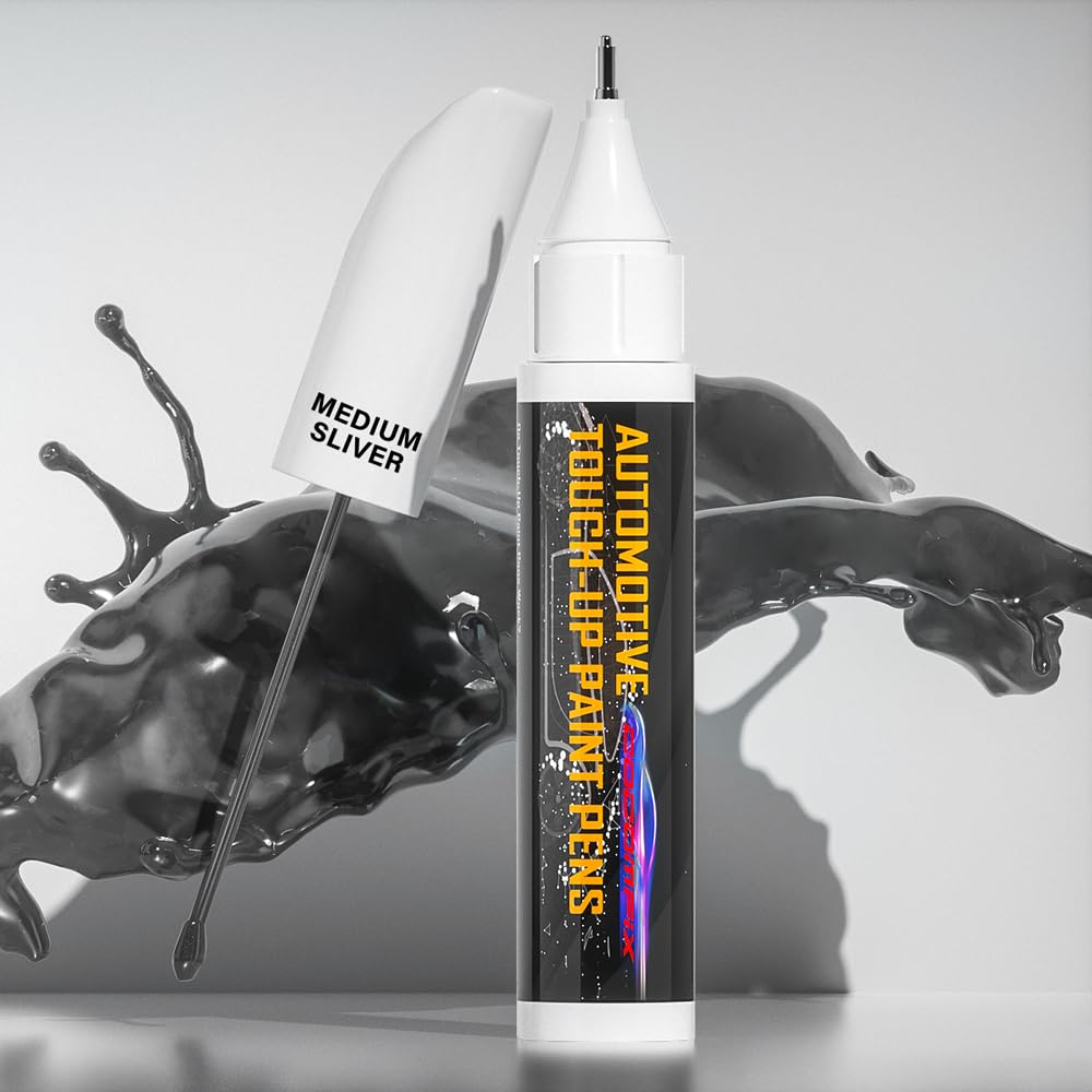 Touch Up Paint For Cars(Medium Silver), Automotive Car Touch Up Paint Pen, Two-In-One Car Paint Scratch Repair, Car Scratch Remo