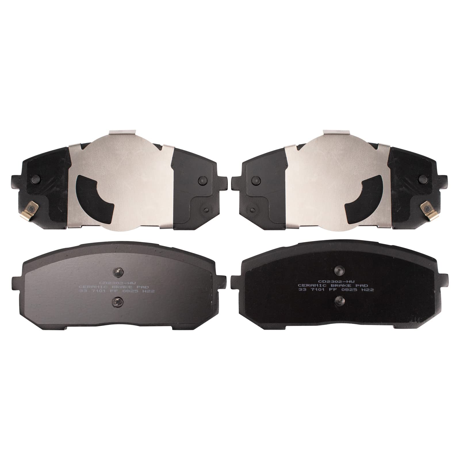 TRQ Front Brake Pads Ceramic Compatible with 2021-2023 Hyundai Elantra 2020-2022 Sonata 2021 Kia K5