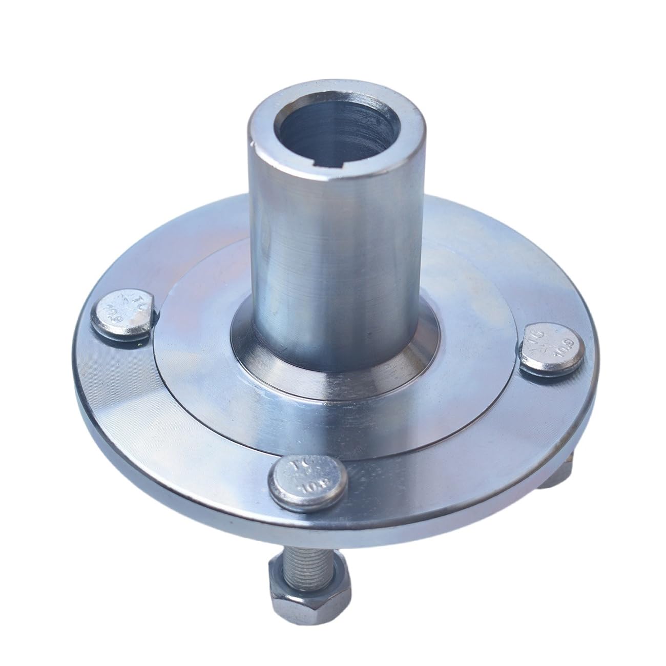 4' X 4' Go-Kart Live Axle Hub With 1' To 3/4' Step-Down - 1/4' Keyed Shaft, 8 Inch Rear Front Wheel, X4 Lug Set Kit(2Pcs)