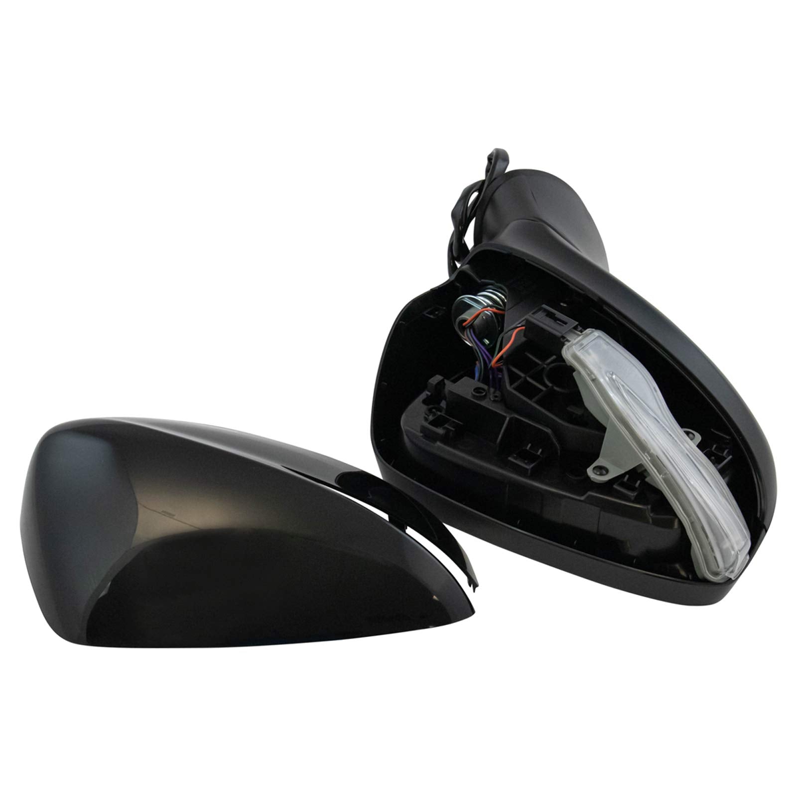 Trq Right Mirror With Heat Without Blind Spot Indicator Passenger Side Compatible With 2016-2021 Mazda Cx-3 Ma1321209
