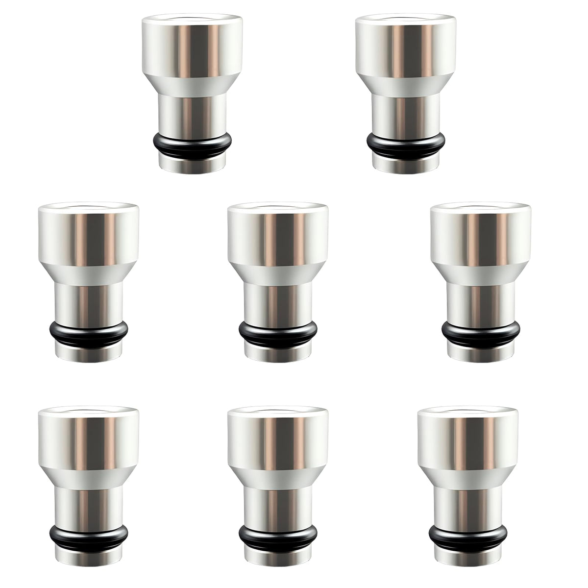 Upgrade Fuel Injector Spacer Set - LS1/LS6 to LS Truck Intake Manifold Adapter Kit 8pc, 551371