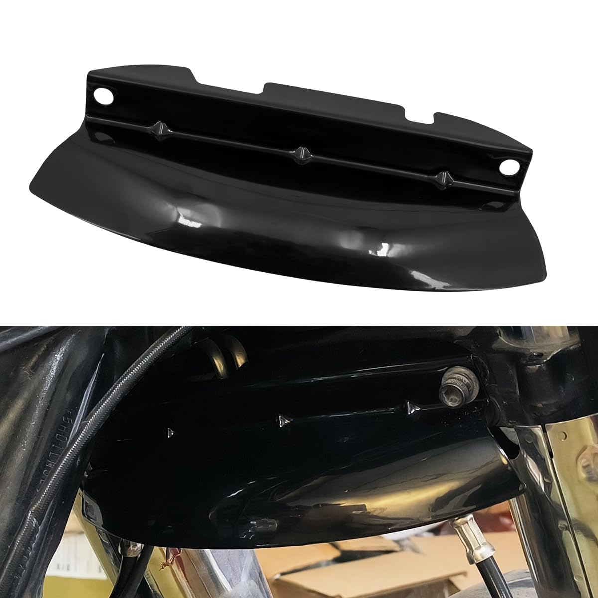 HDBUBALUS Motorcycle Lower Triple Tree Wind Deflector Fit for Harley Touring Electra Glide Road Glide Road King Street Glide 201