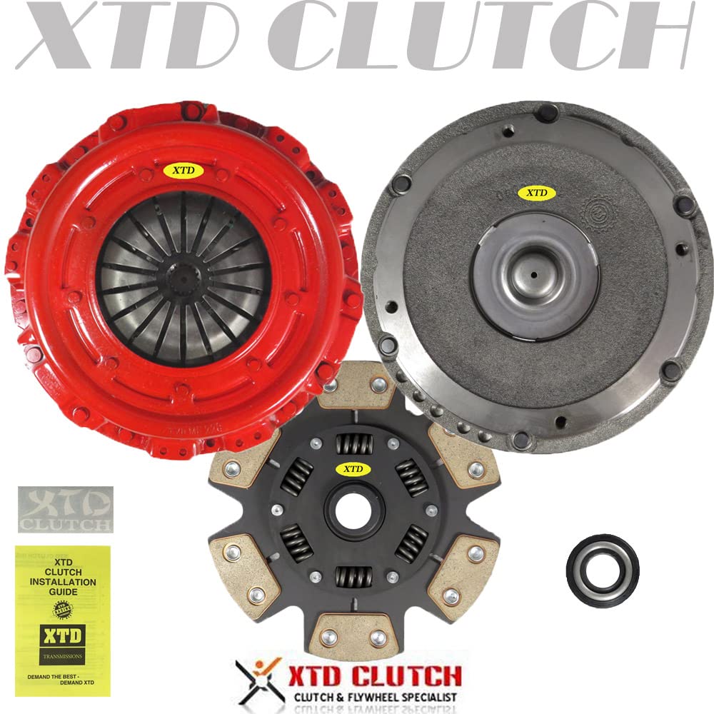 Xtd Stage 3 Racing Modular Clutch Kit Flywheel Compatible With Chrysler Cirrus Sebring Dodge Avenger Neon Stratus Eagle Talon Mitsubishi Eclipse Plymouth Breeze 2.0L