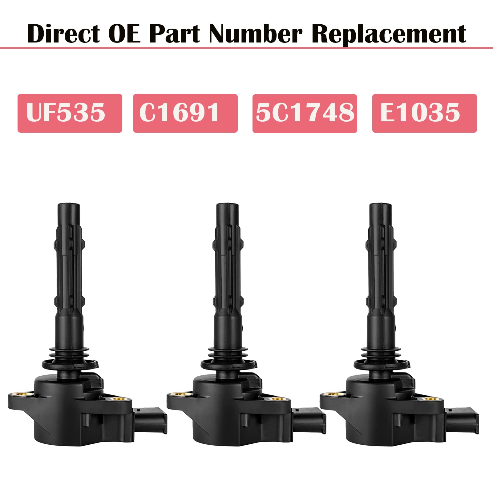 Set Of 6 Ignition Coil Pack Fits For 3.5L V6 Mercedes Benz E350 Ml350 Glk350 R350 C230 C280 C300 C350 Slk350 Clk350 2006 2007 20
