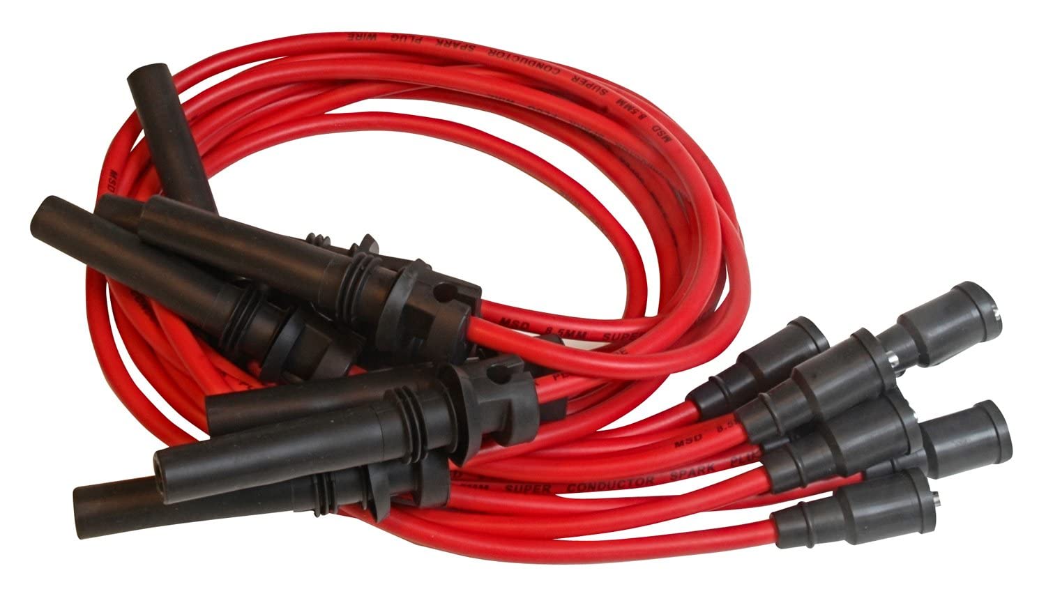 Msd 32039 Super Conductor Spark Plug Wire Set, Red