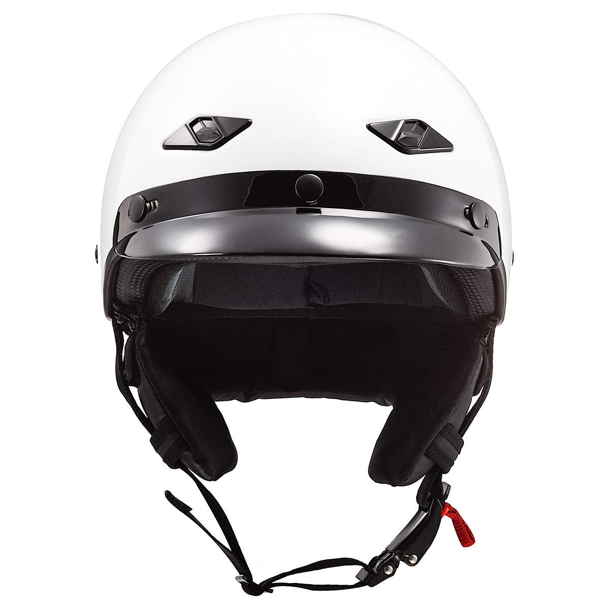 Ls2 Helmets Bagger Motorcycle Half Helmet (Gloss White - X-Large)