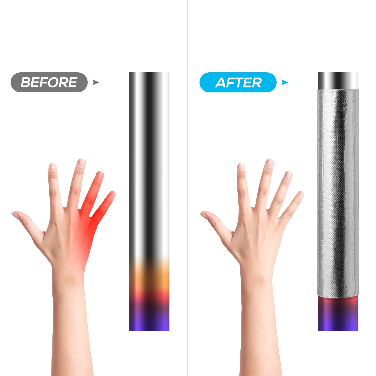 Flasld Aluminized Heat Shield Thermal Barrier Adhesive Backed Heat Sleeve Up To 2000 Degrees Fahrenheit (12'' X 40'')