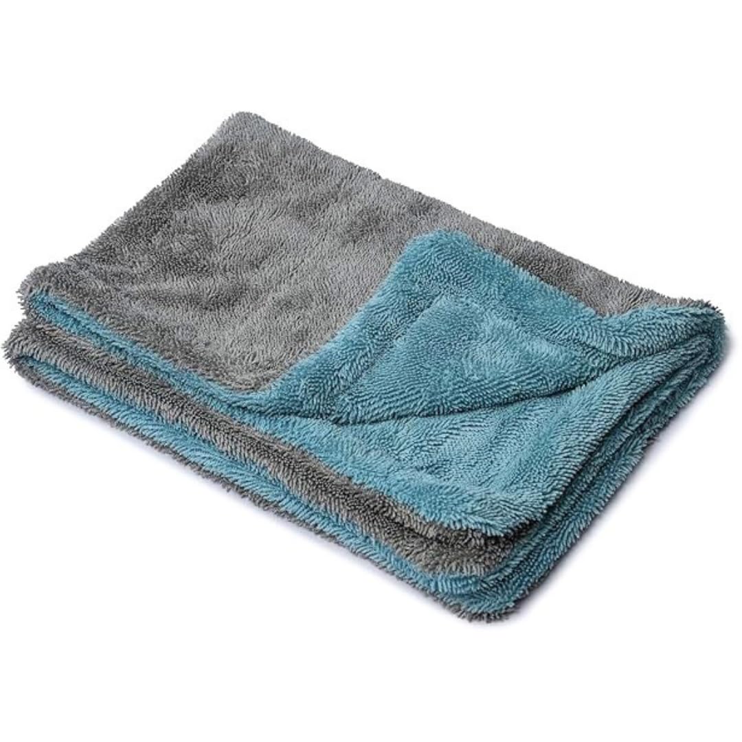 Aurumia Micro Fiber Cloth for Car Cleaning 1200 GSM Twisted Loop Super Absorbent Towel  Edgeless Design with Plush Pile, Lint 