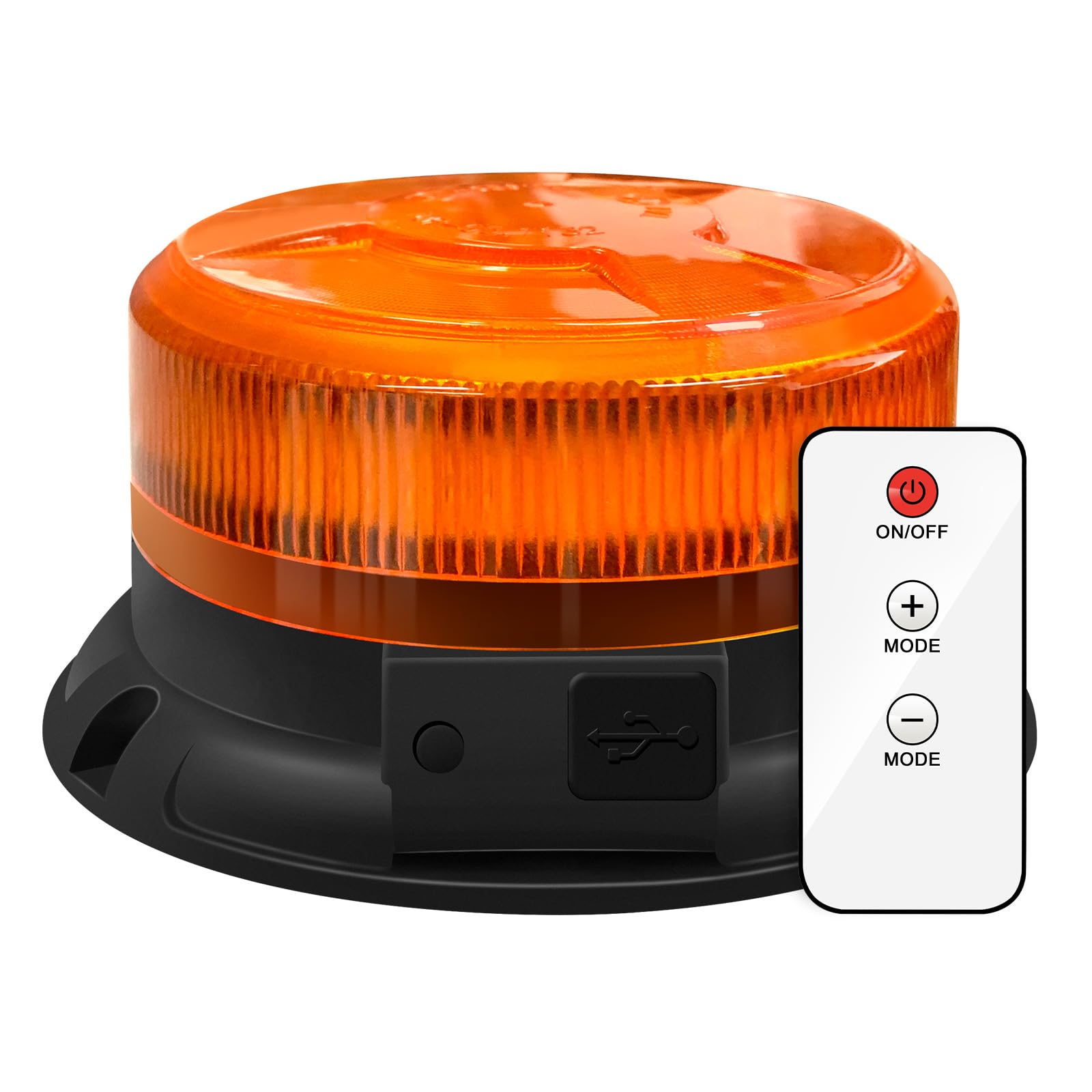 Antom Led Strobe Lights - Wireless Remote Control Flashing Light-12-24V High Brightness Battery Beacon Lights -Magnetic Base Amb